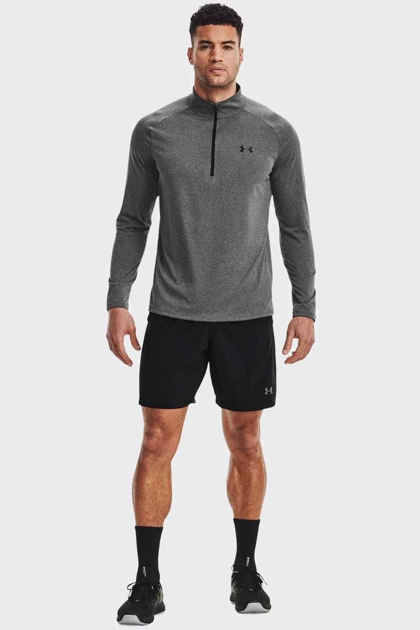 Under Armour Under Armour Mens Grey Tech 1/4 Zip Long Sleeve Running Top Size US M / EU 48-50 / 2 - 3 Thumbnail