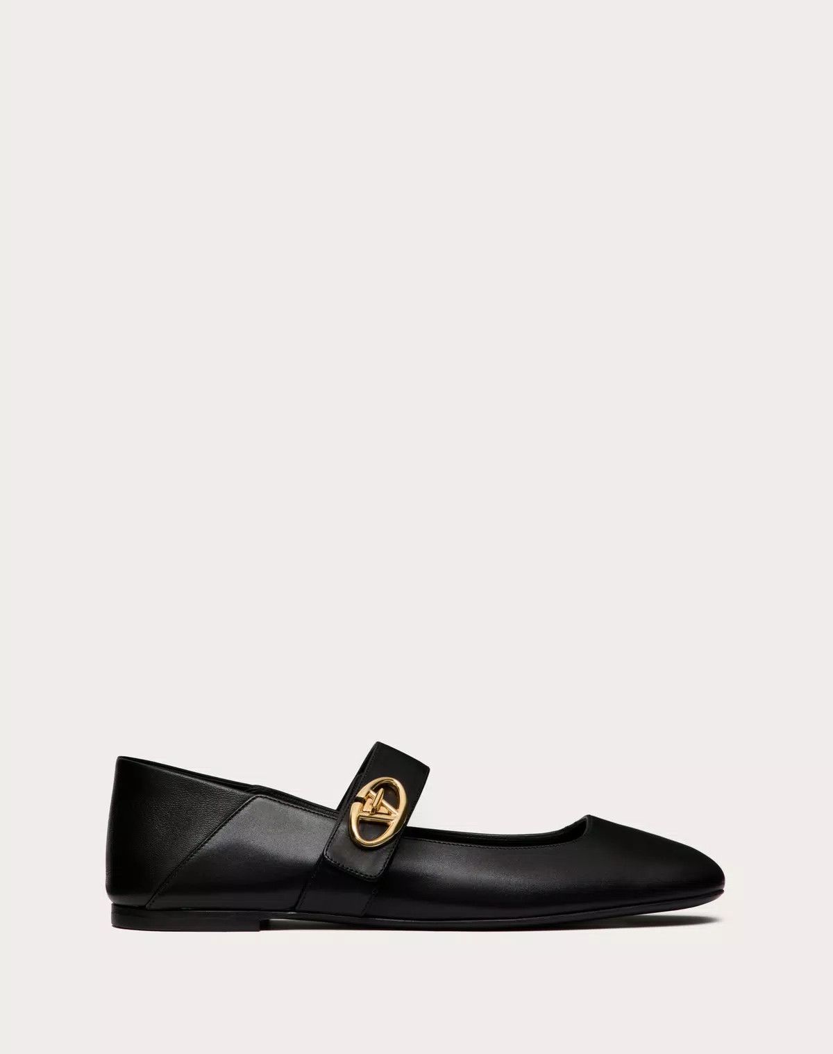 Valentino o1s1wg110625 Vlogo Locker Mary Jane Ballerina in Black Size US 11 / IT 41 - 1 Thumbnail