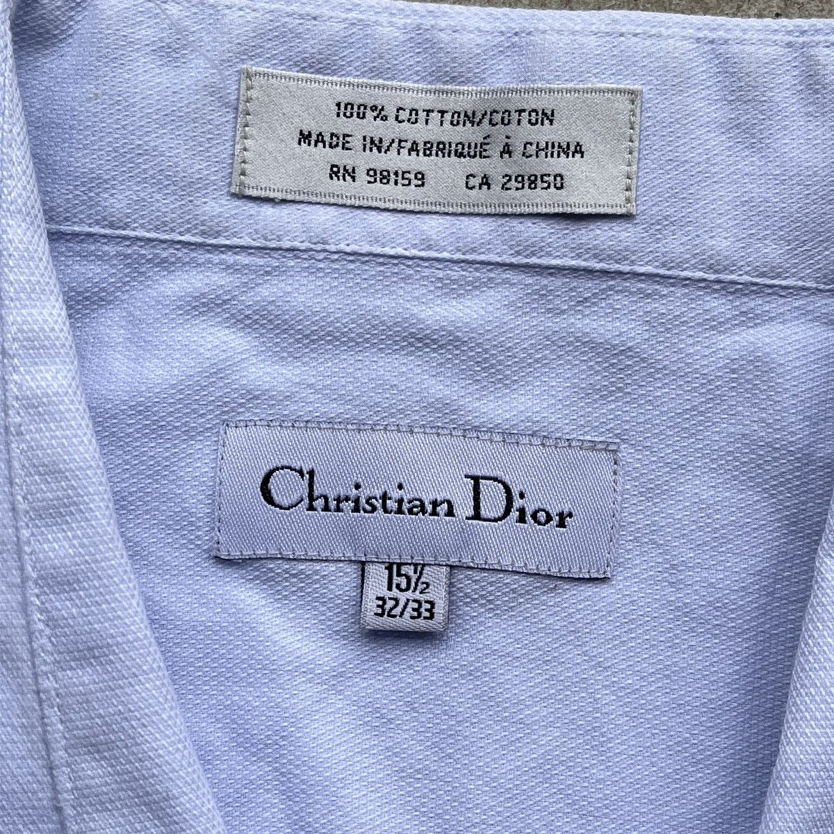 Christian Dior Monsieur × Designer Christian Dior Light Blue Button Up Shirt Size US XL / EU 56 / 4 - 6 Thumbnail
