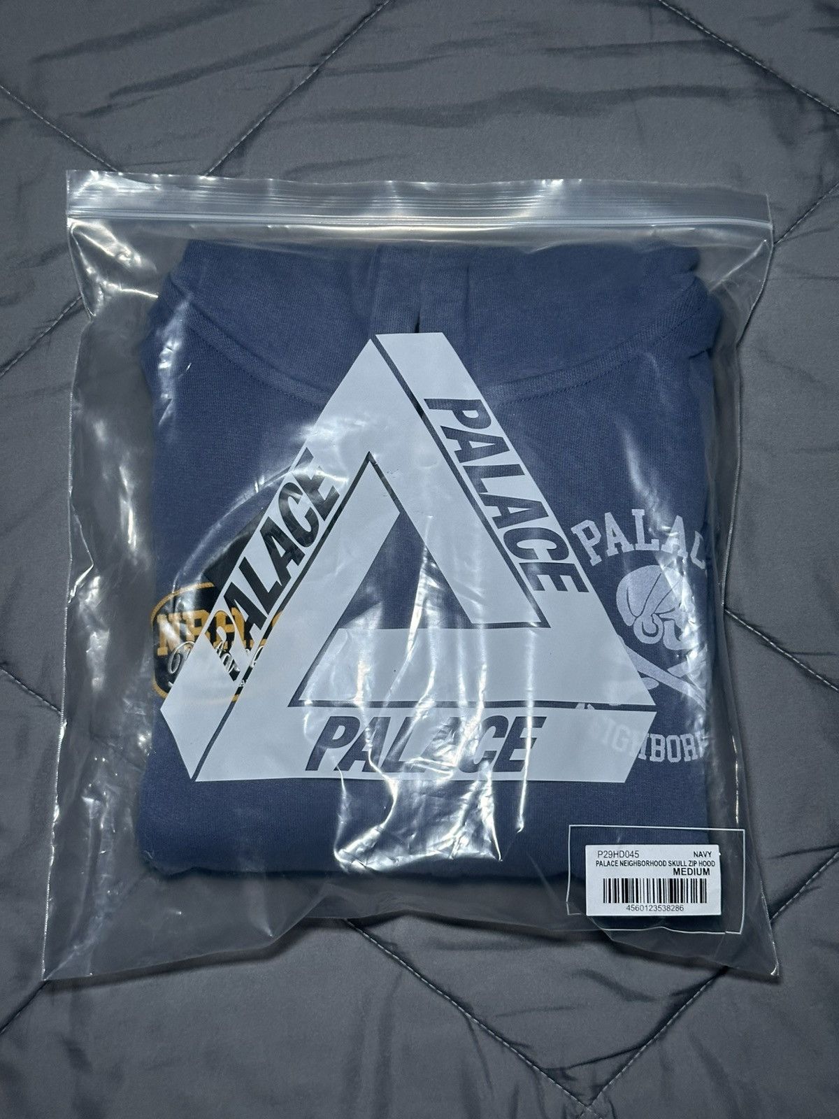 Palace Palace Neighborhood Skull Zip Hood Navy Size Medium