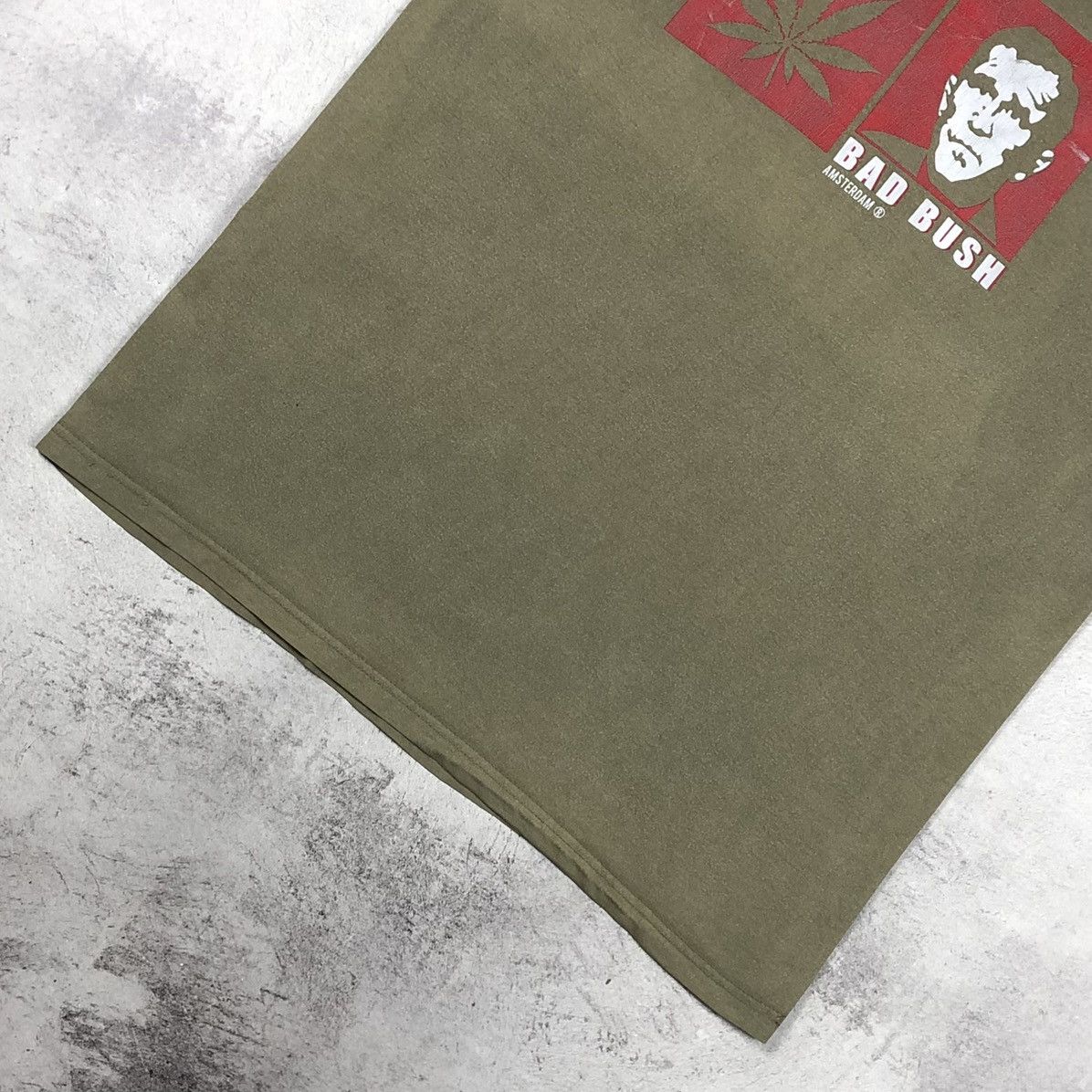 Vintage Y2K Good Bush Bad Bush Amsterdam Weed Tee Size US M / EU 48-50 / 2 - 6 Thumbnail
