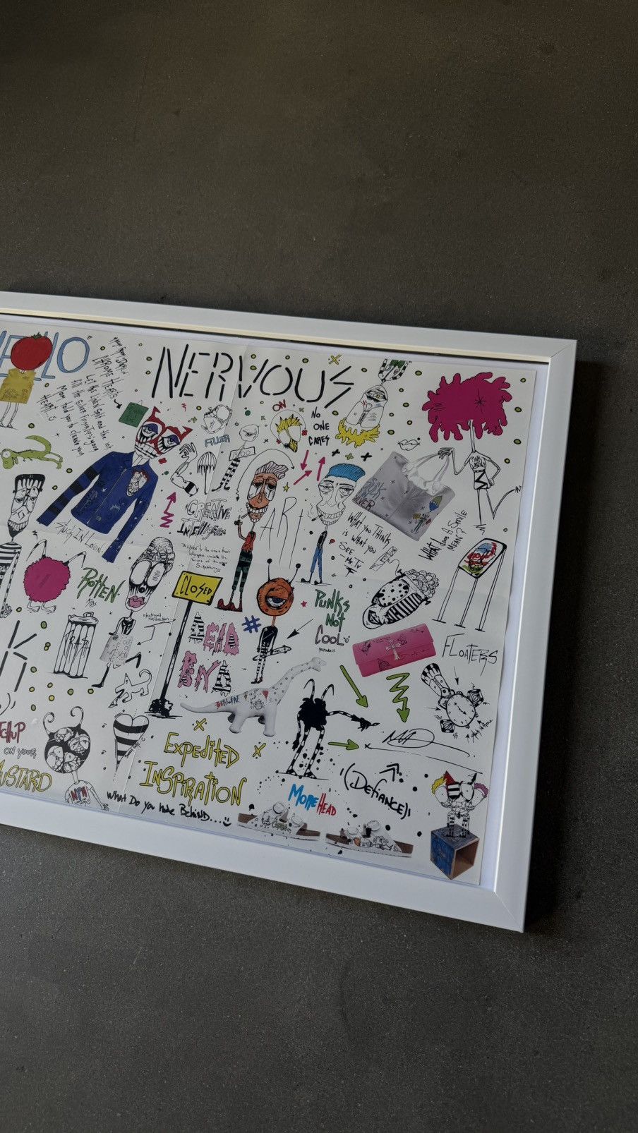 Chrome Hearts RARE! Chrome Hearts Matty Boy Doodling Poster with Frane Size ONE SIZE - 5 Thumbnail