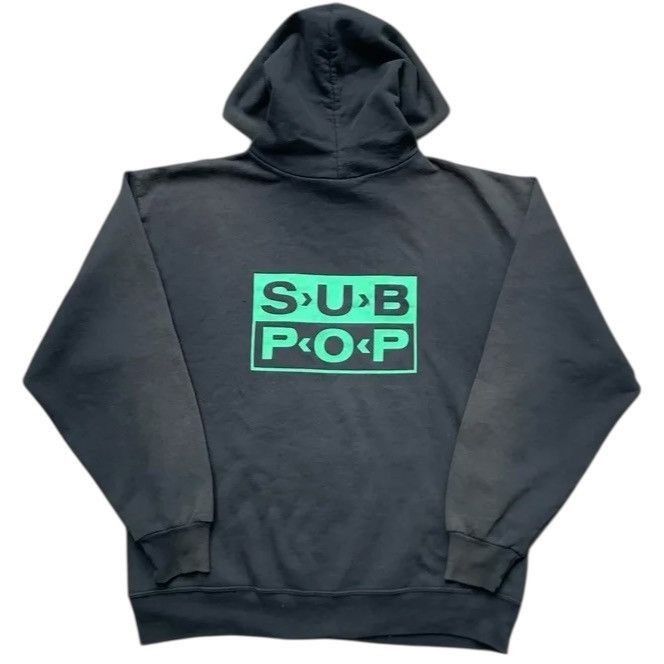 Vintage Vintage SUB POP ROCKBOSS Grunge Hoodie Band Size US L / EU 52-54 / 3 - 4 Thumbnail