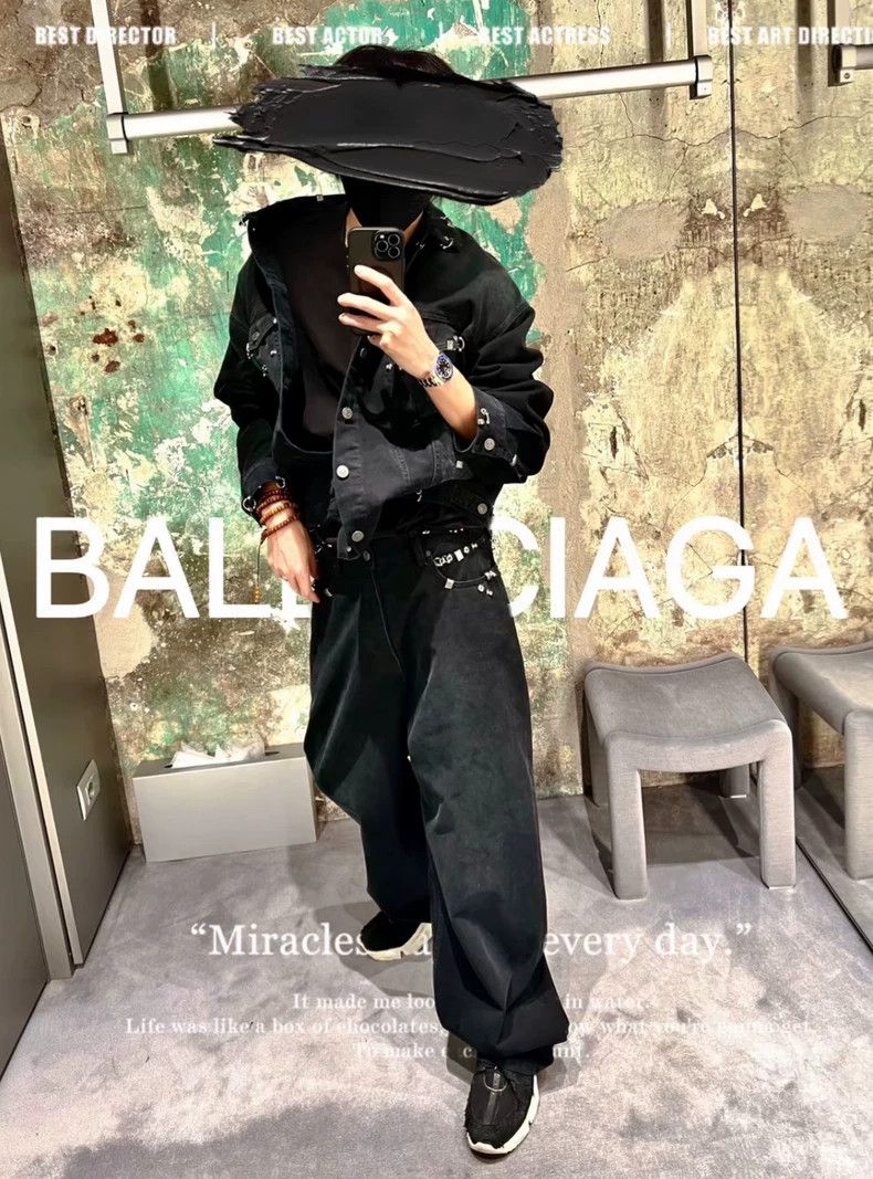 Balenciaga Balenciaga Lapel solid color single-breasted loose long-sl Size US L / EU 52-54 / 3 - 8 Thumbnail