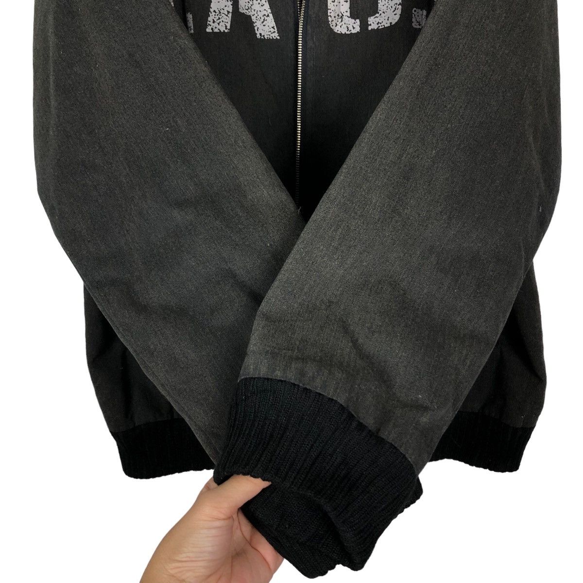 Japanese Brand 🔥BACK Big Logo Spell Out Bomber Jacket Streetwear Biker Size US M / EU 48-50 / 2 - 11 Thumbnail