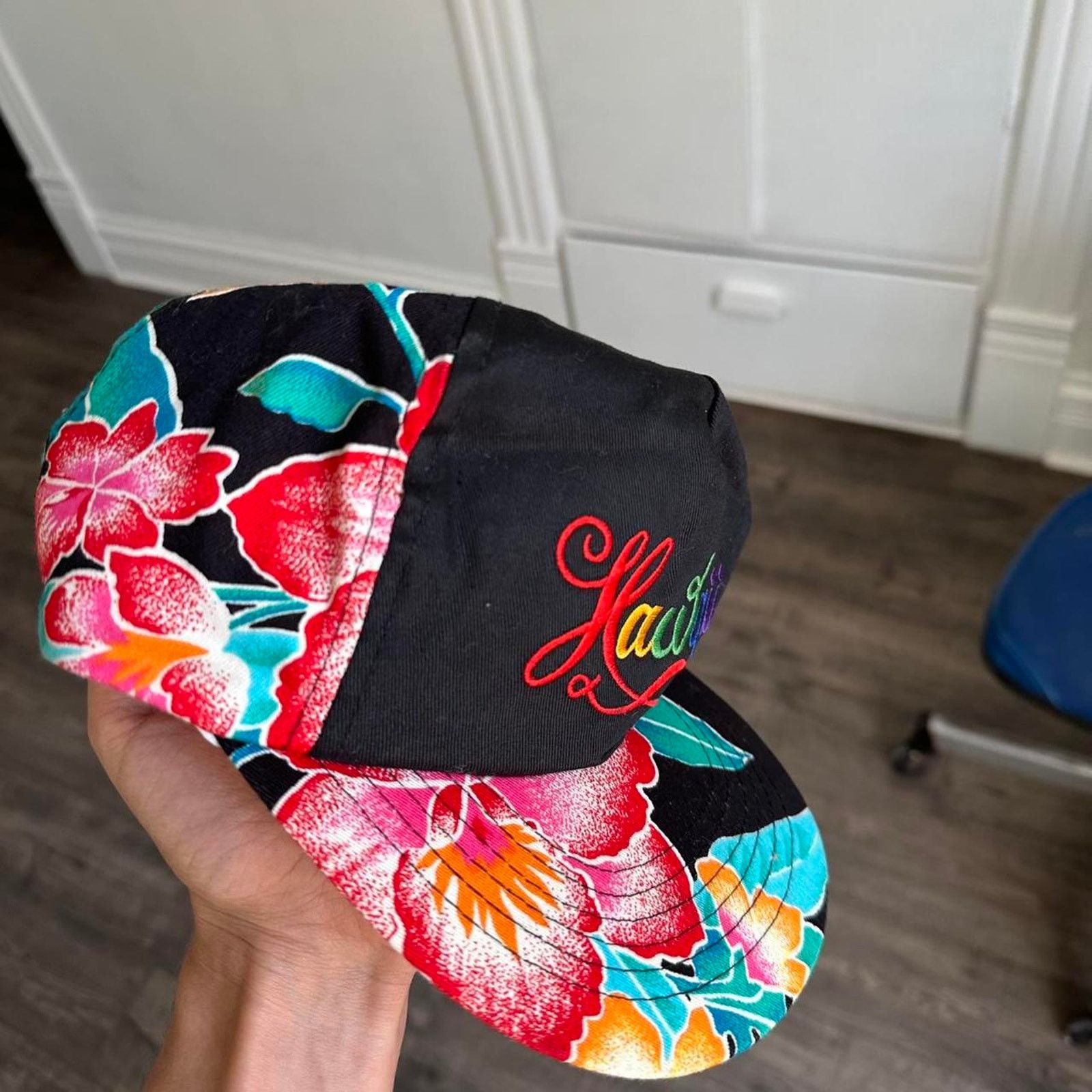 Vintage Vintage 80s Retro Hawaiian Floral Hawaii Trucker Hat Cap Size ONE SIZE - 5 Thumbnail