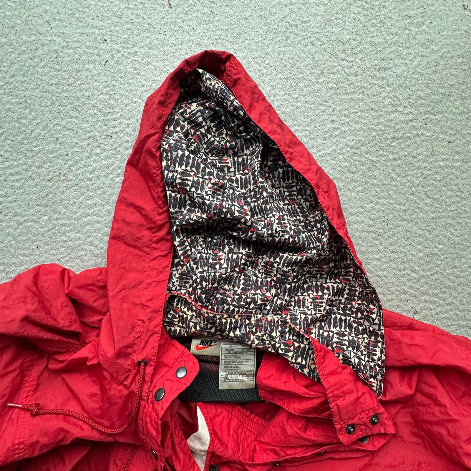 Nike Vintage 90s Nike Windbreaker Jacket Womens S 1/4 Button Red Size S / US 4 / IT 40 - 6 Thumbnail