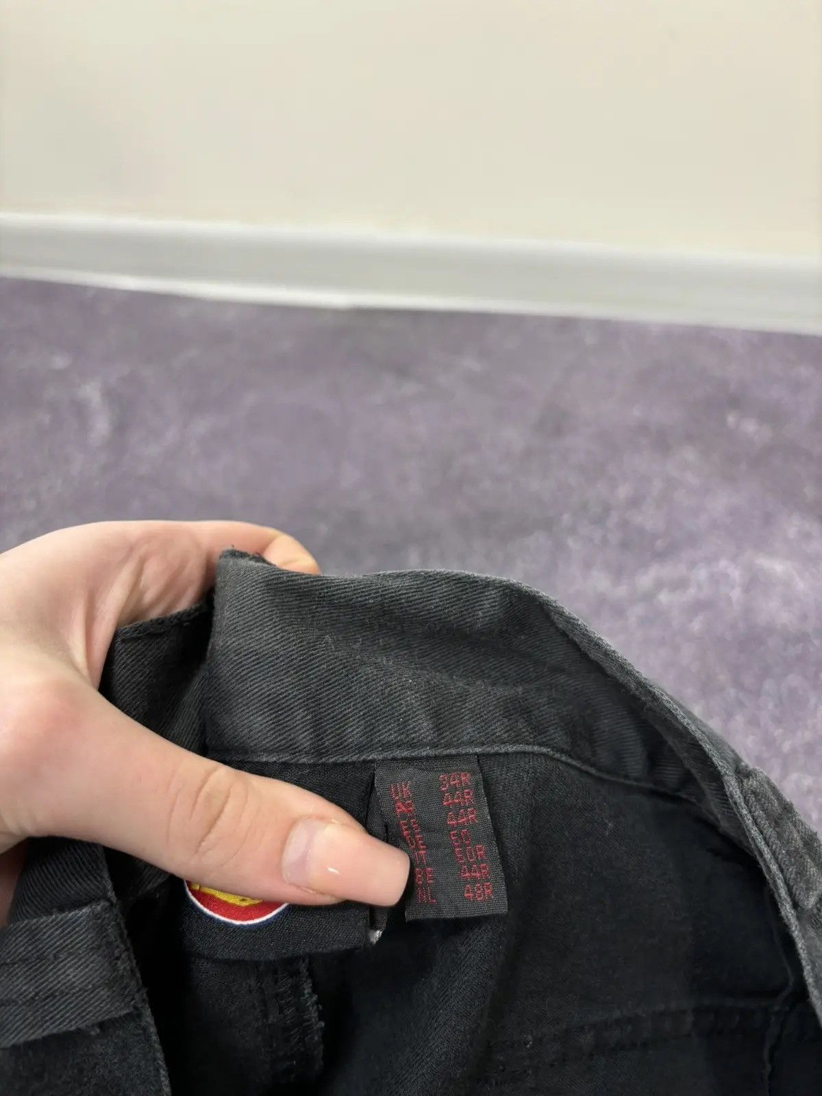 Dickies × Vintage Vintage Dickies Black Workwear Hype Baggy Cargo Pants Size US 34 / EU 50 - 14 Thumbnail