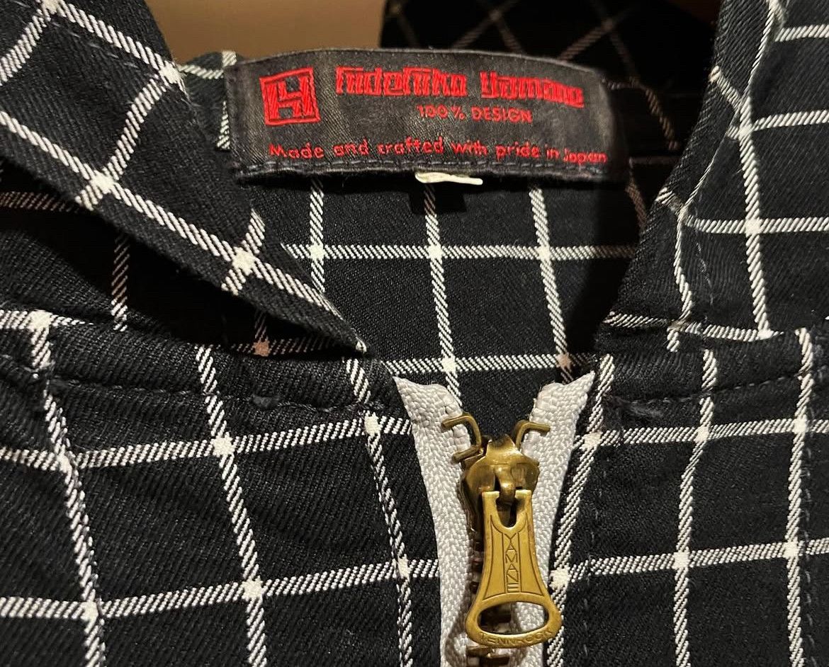 Japanese Brand 2000s Hidehiko Yamene Evisu Plaid Embroidery Hodded y2k Size US L / EU 52-54 / 3 - 3 Thumbnail