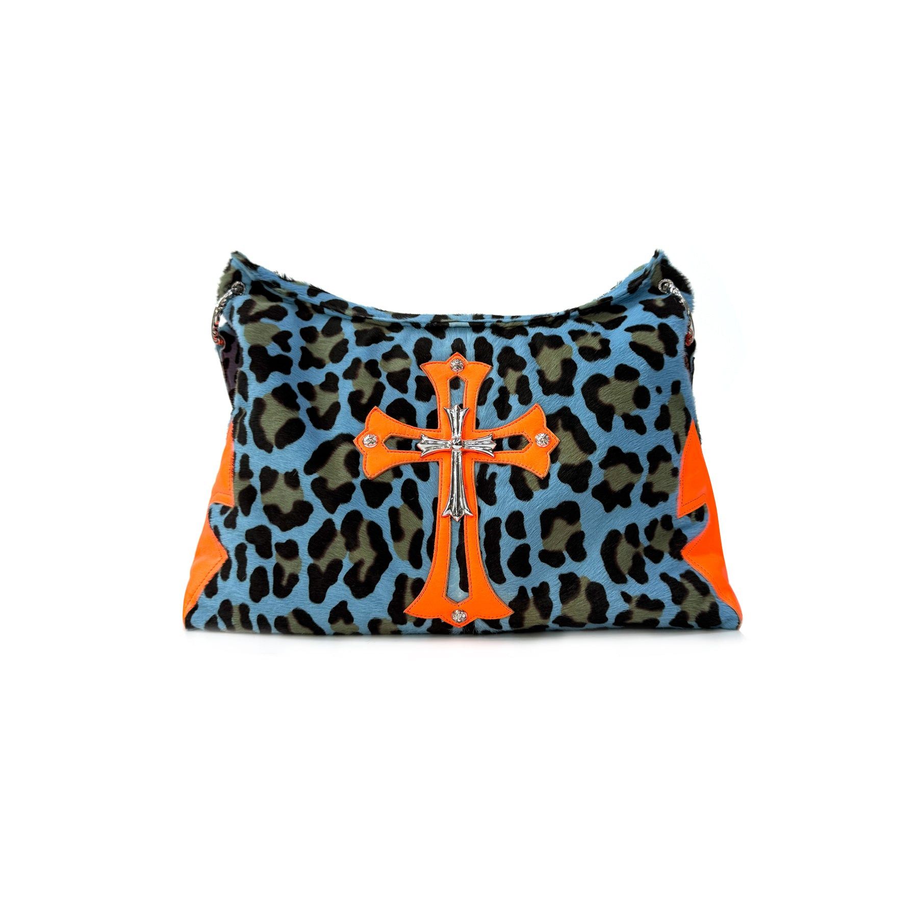 Chrome Hearts Chrome Hearts Leopard Pony Hair Silver Cross Lyon Bag Size ONE SIZE - 1 Thumbnail