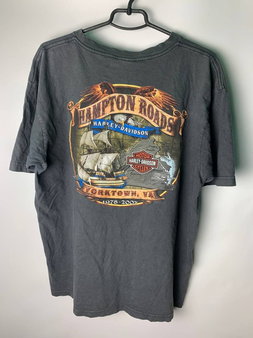 Harley Davidson Vintage racing streetwear sportswear Harley Davidson T-shirt Size US XL / EU 56 / 4 - 4 Thumbnail