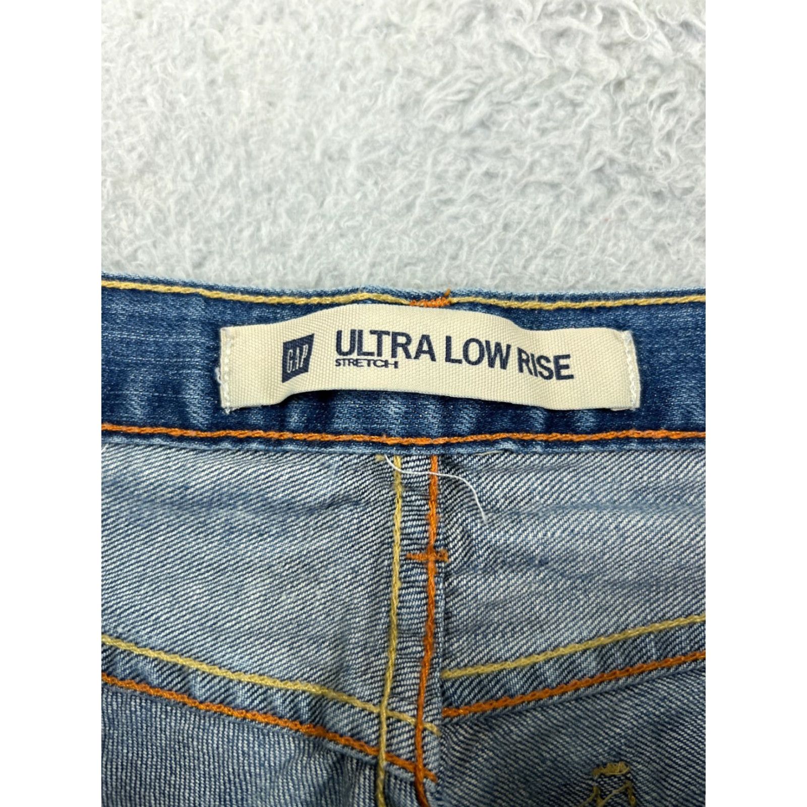 Gap GAP Jeans Women 27 Blue Denim Bootcut Low Rise Distressed Cotton Size 27" / US 4 / IT 40 - 4 Thumbnail