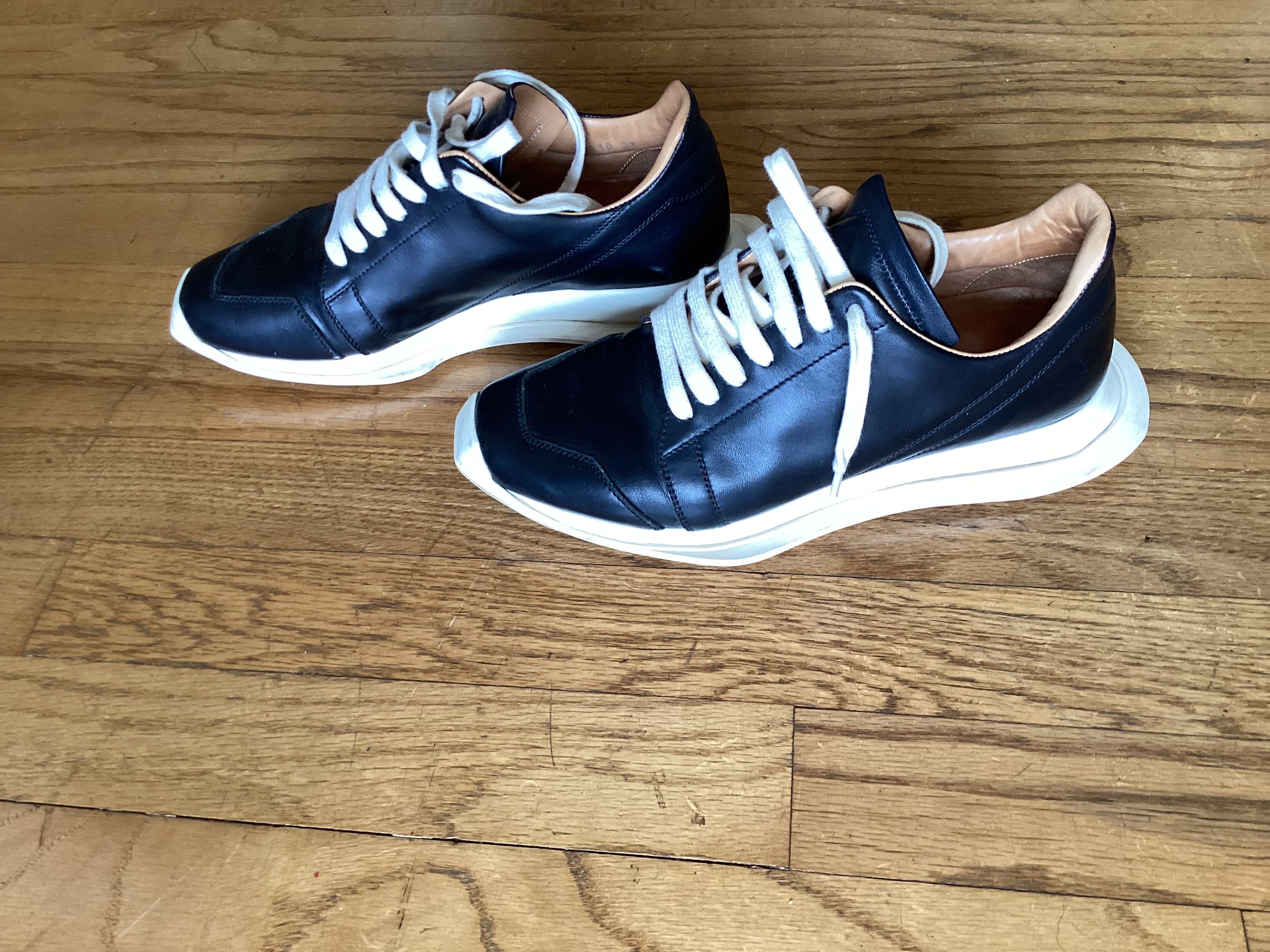 Rick Owens Rick Owens black runners size 37 Size US 7 / IT 37 - 3 Thumbnail