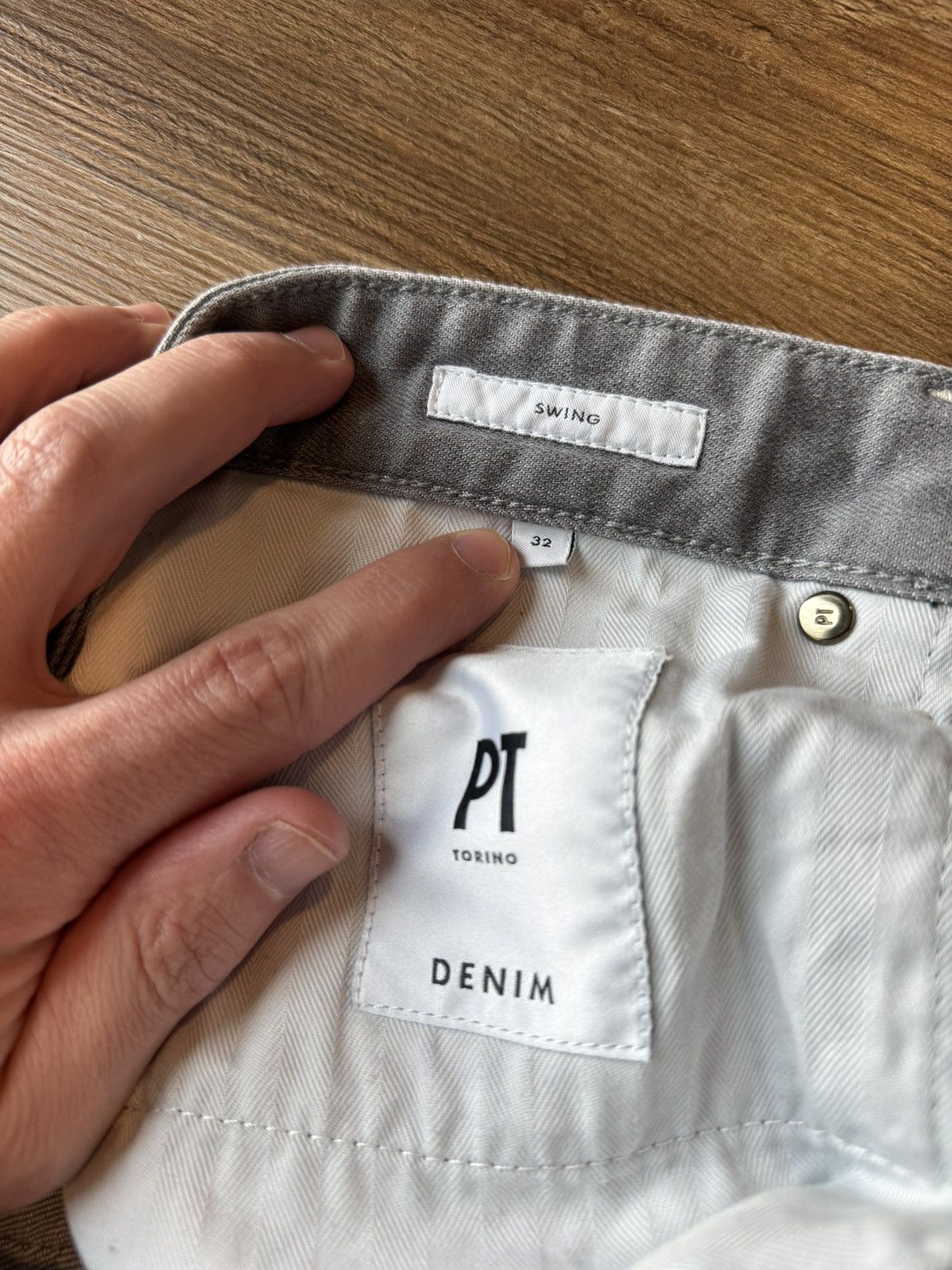 PT Torino PT Torino Grey Denim Size US 32 / EU 48 - 3 Thumbnail