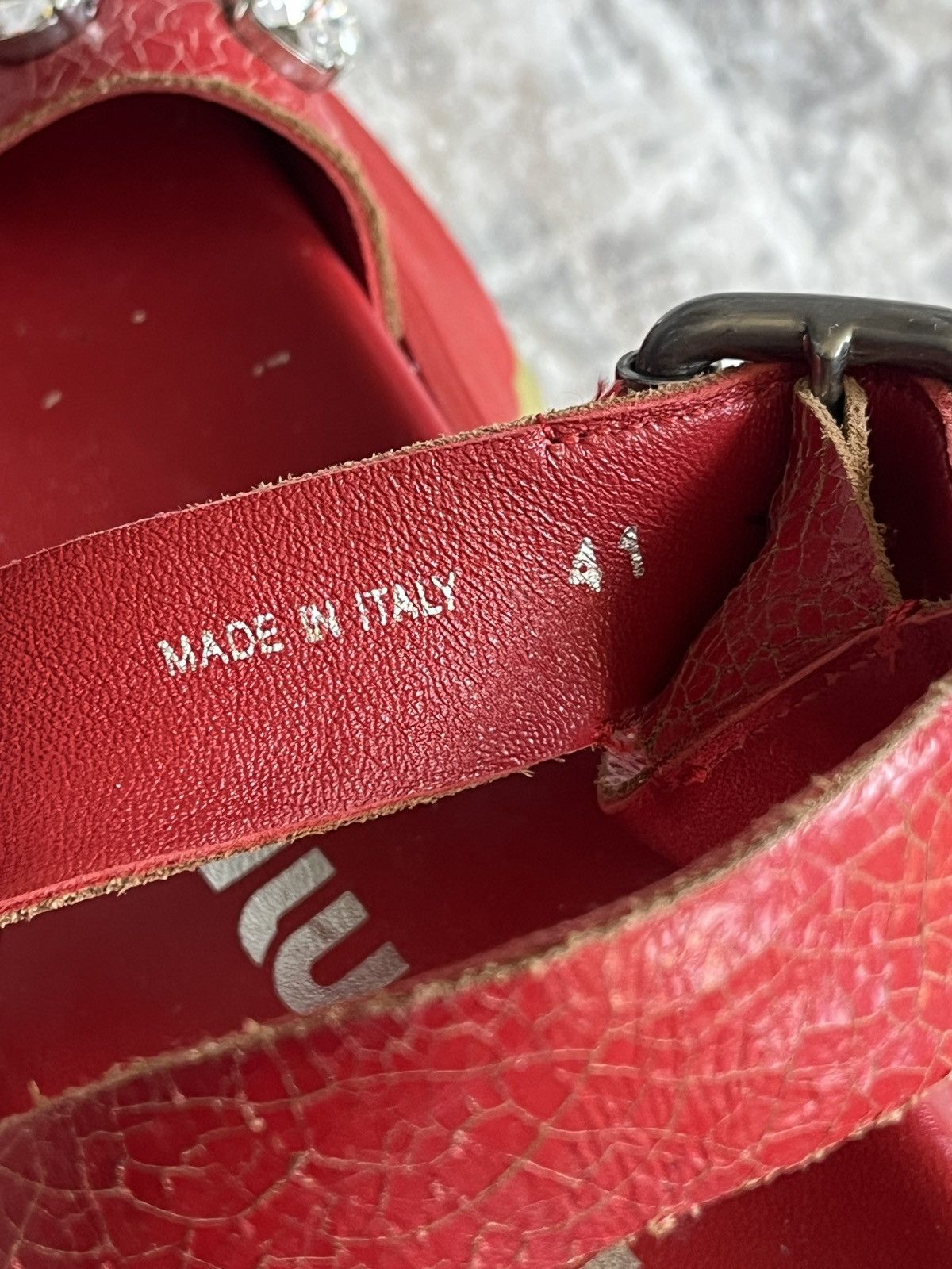 Miu Miu Miu Miu Red Platform Sandals (unisex) Size US 11 / IT 41 - 5 Thumbnail