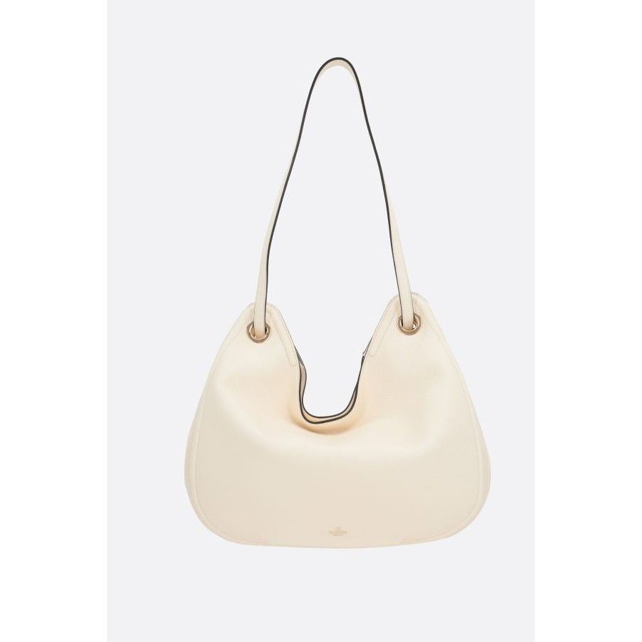Valentino VALENTINO GARAVANI Gate White Grainy Leather Shoulder Bag Ne Size ONE SIZE - 3 Thumbnail