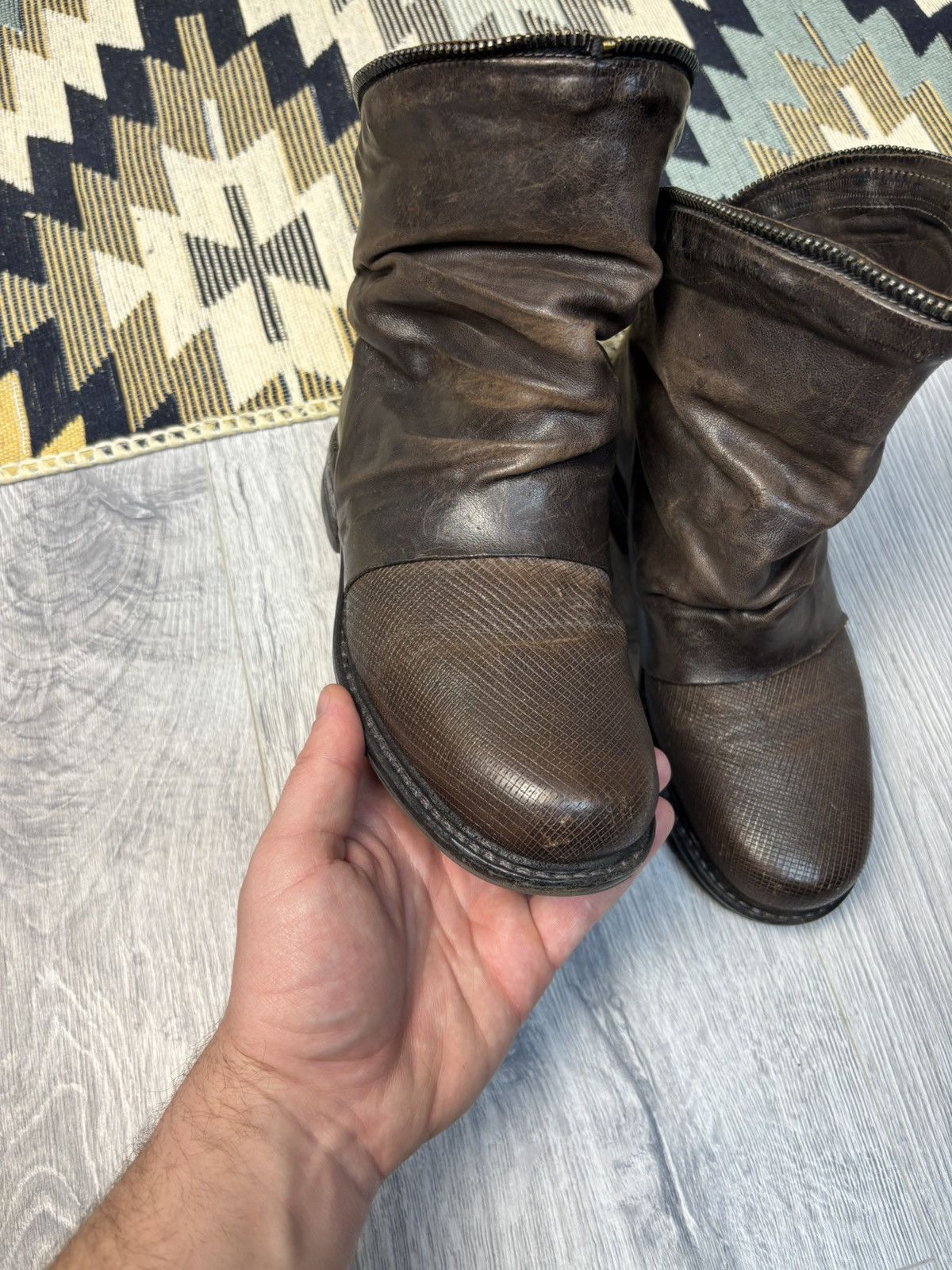 A.S.98 A.S98 leather zipper biker boots Y2K Size US 5.5 / IT 35.5 - 3 Thumbnail