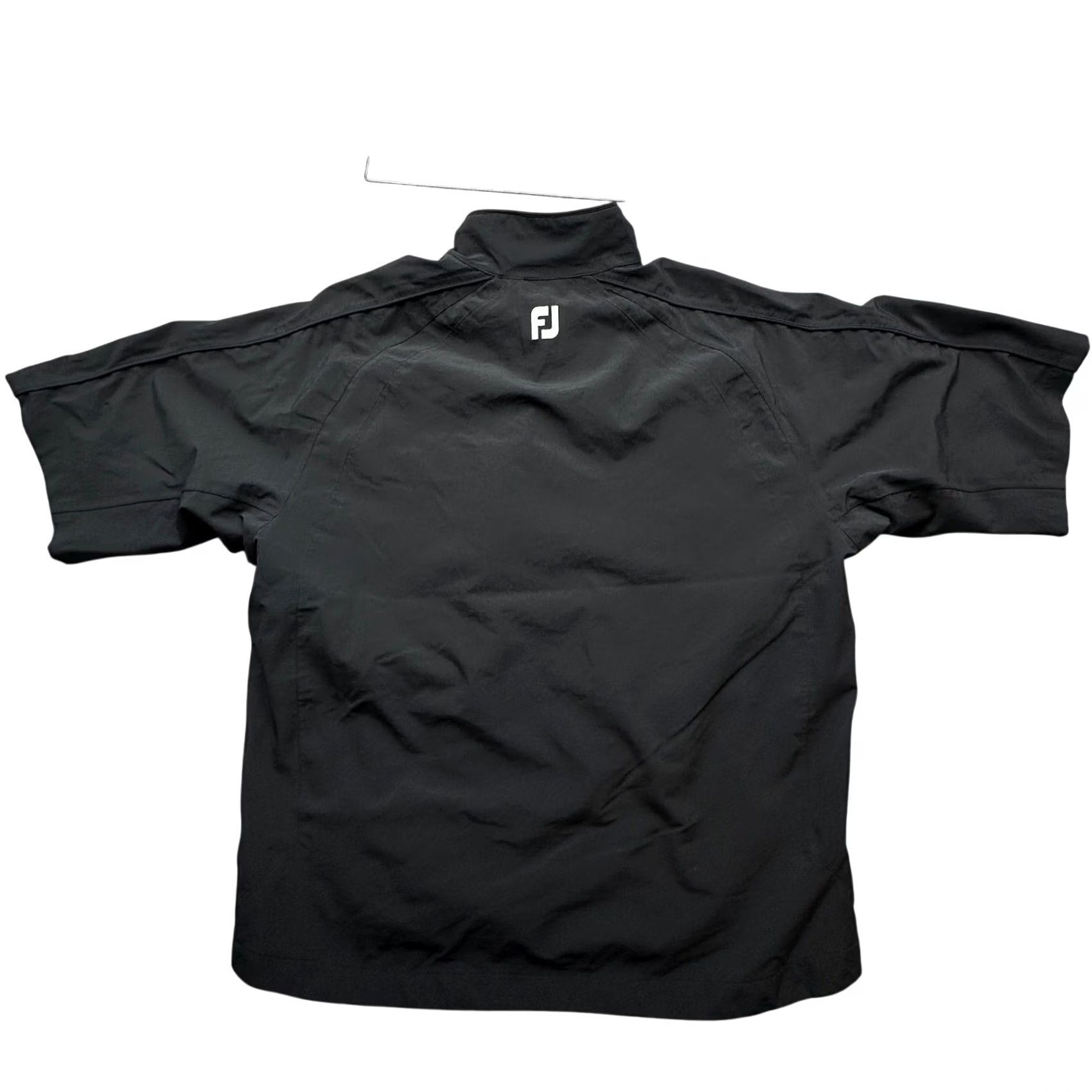Footjoy Footjoy FJ Dryjoys Tour Collection Windbreaker Short Sleeve Pullover Mens Large Black 1/2 Zip Button Golf Size US L / EU 52-54 / 3 - 2 Thumbnail