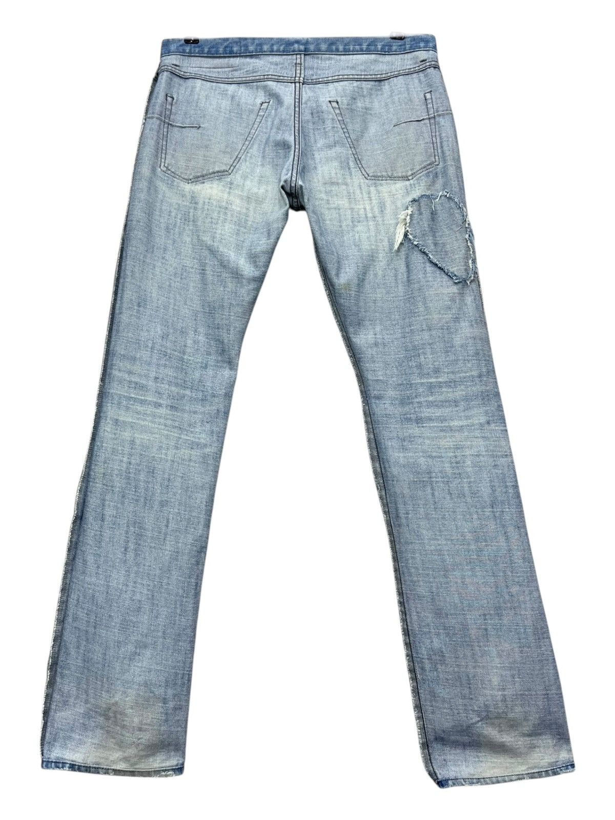 Takeo Kikuchi Vintage TAKEO KIKUCHI Grunge Patch Ripped Slim Fit LGB Style Size US 31 - 4 Thumbnail