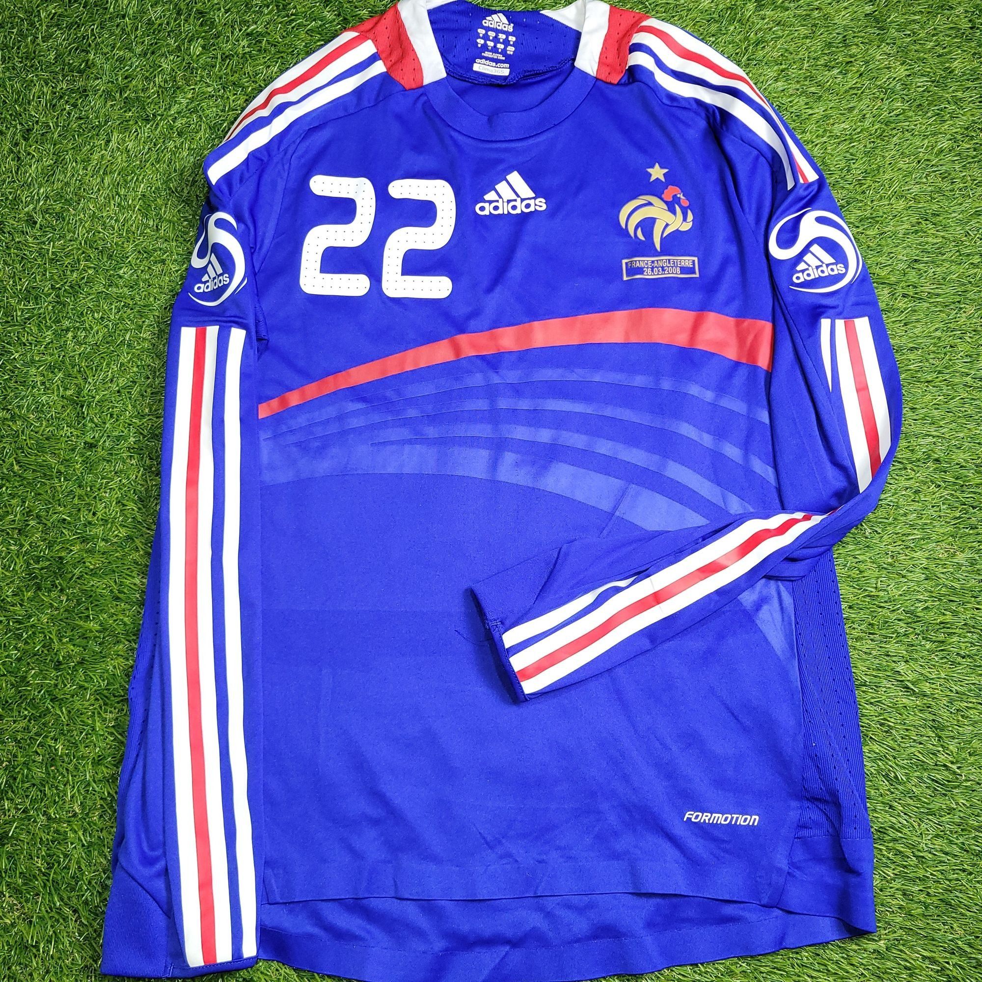 Adidas Ribery France 2008 Player Issue Long Sleeve Soccer Jersey M Size US M / EU 48-50 / 2 - 1 Thumbnail