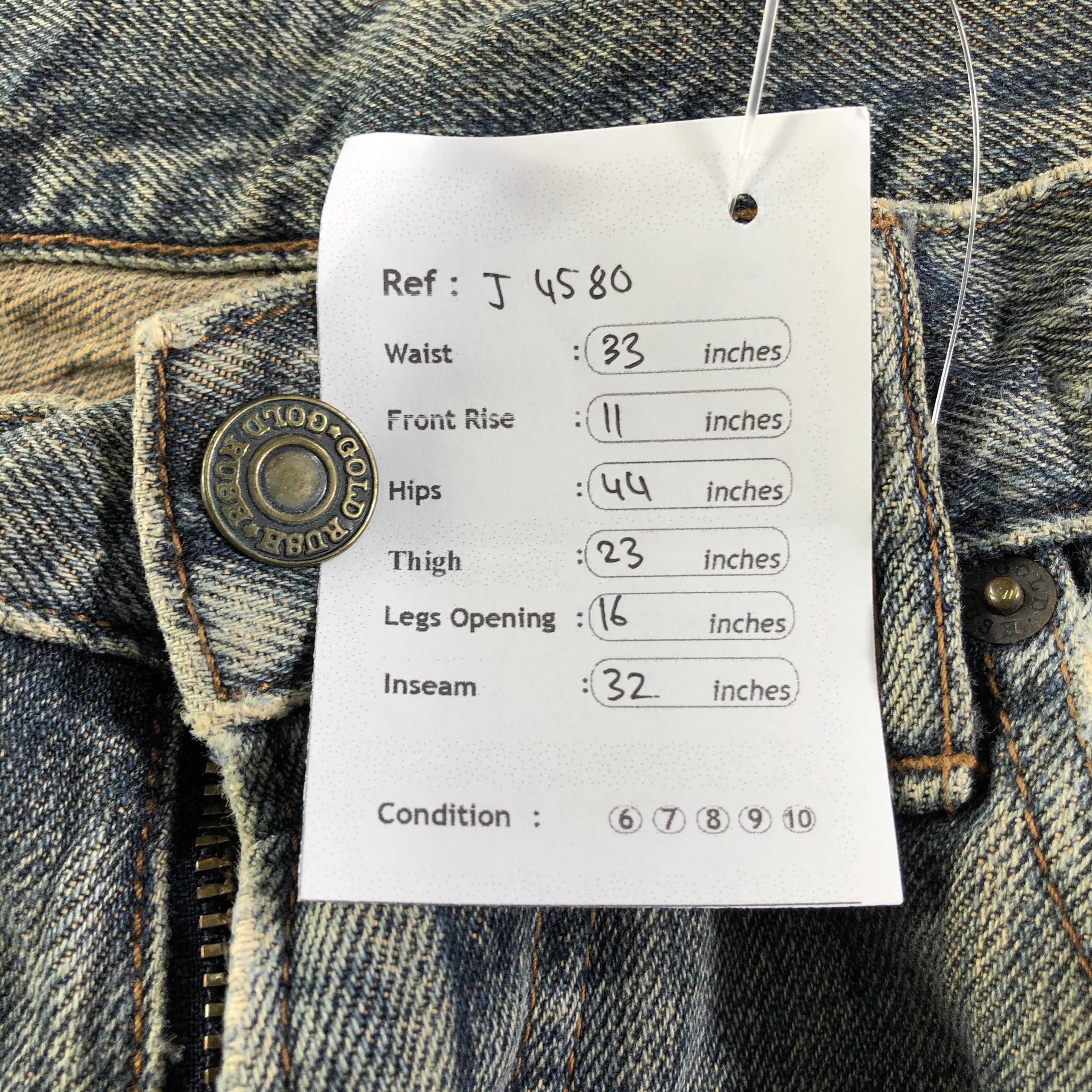 Vintage Vintage Gold Rush Rally Jeans-J4580 Size US 33 - 12 Thumbnail