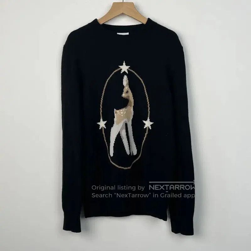 Burberry Burberry Black Knit Sweater with Deer Design. Size XS / US 0-2 / IT 36-38 - 1 Thumbnail