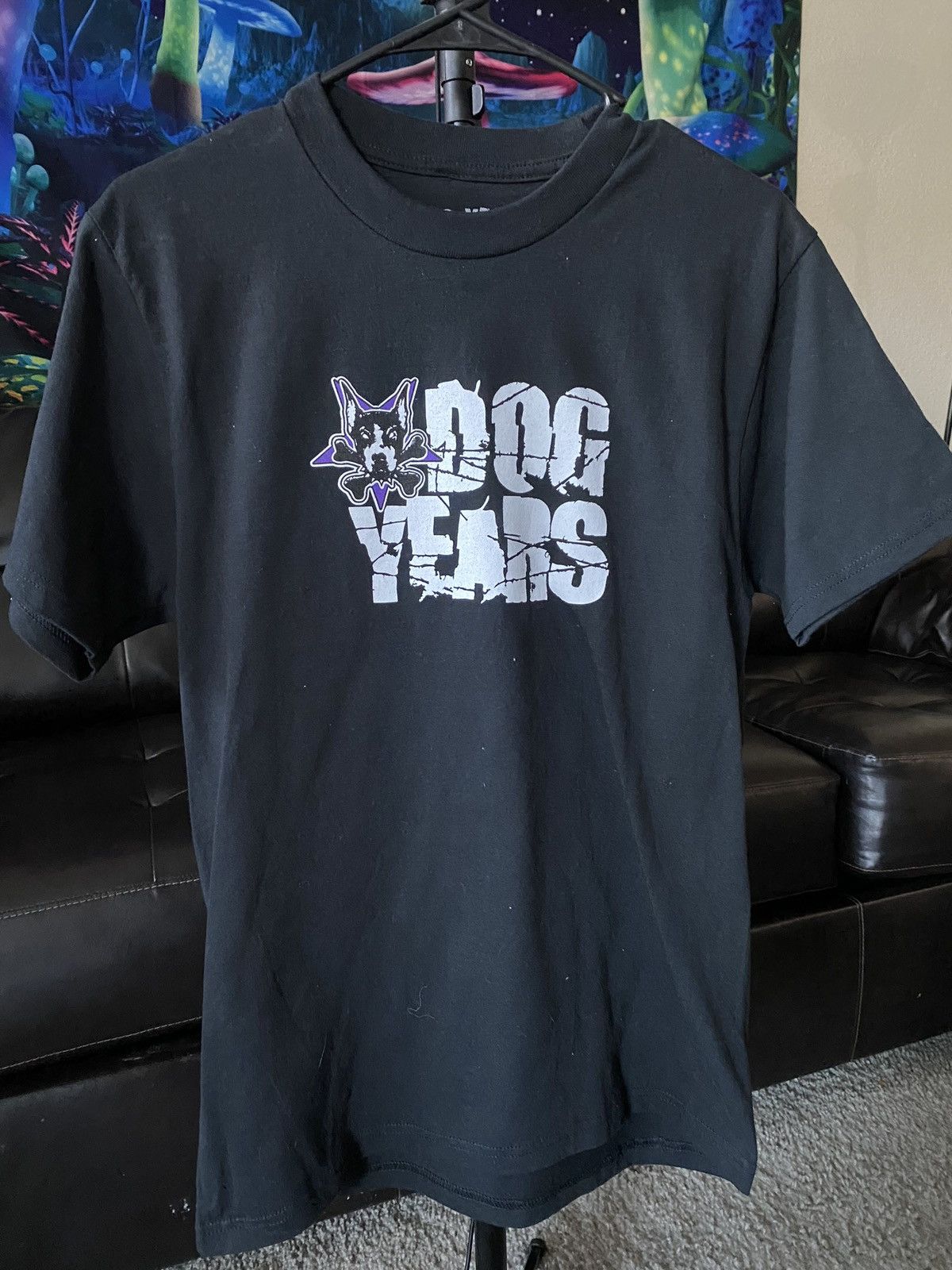 City Morgue Dog Years Dog Skull/Purple Fire tee Size US S / EU 44-46 / 1 - 1 Thumbnail