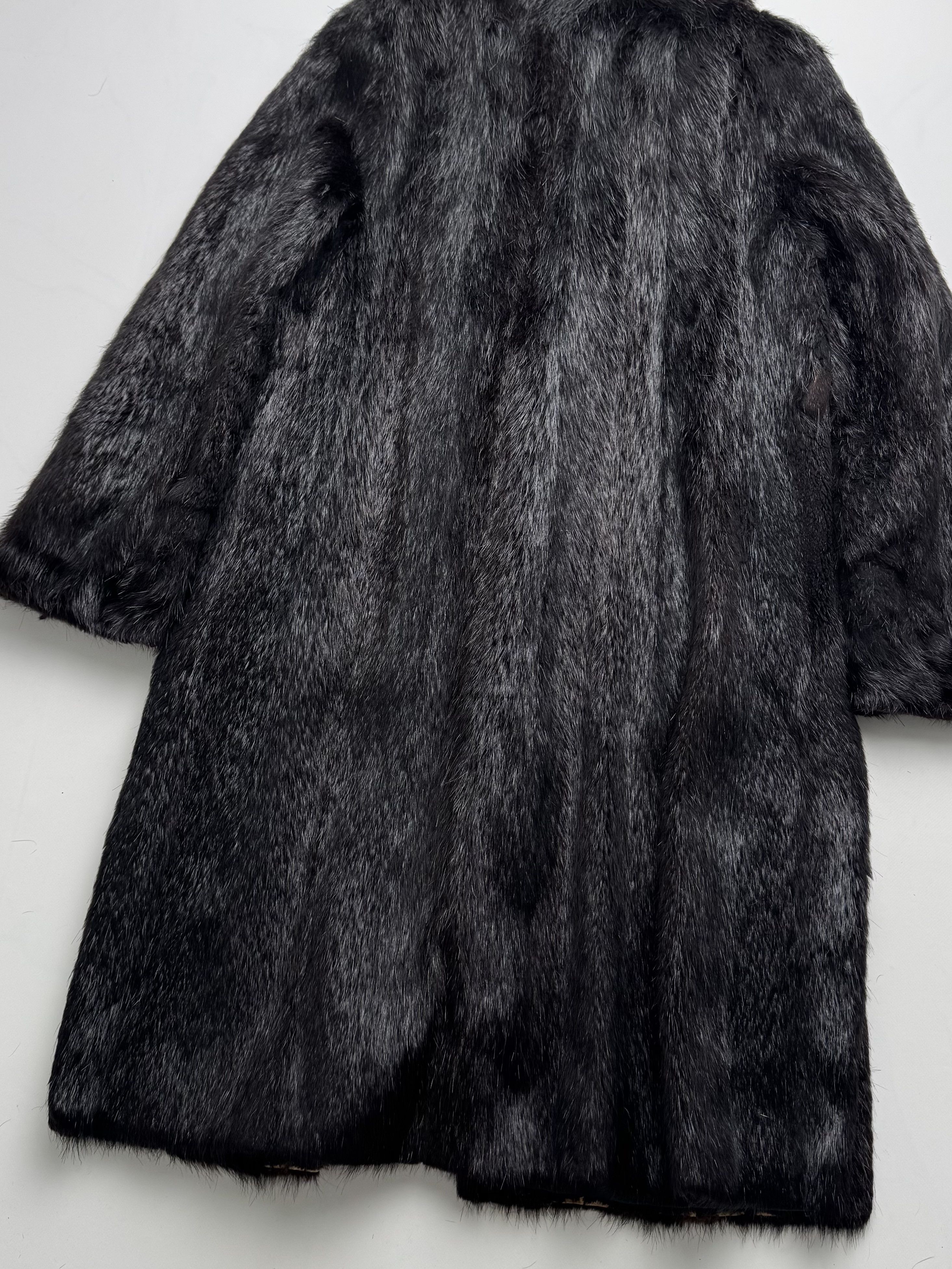 Vintage Vintage Long Real Fur Coat B8(V417)E2 Size L / US 10 / IT 46 - 13 Thumbnail