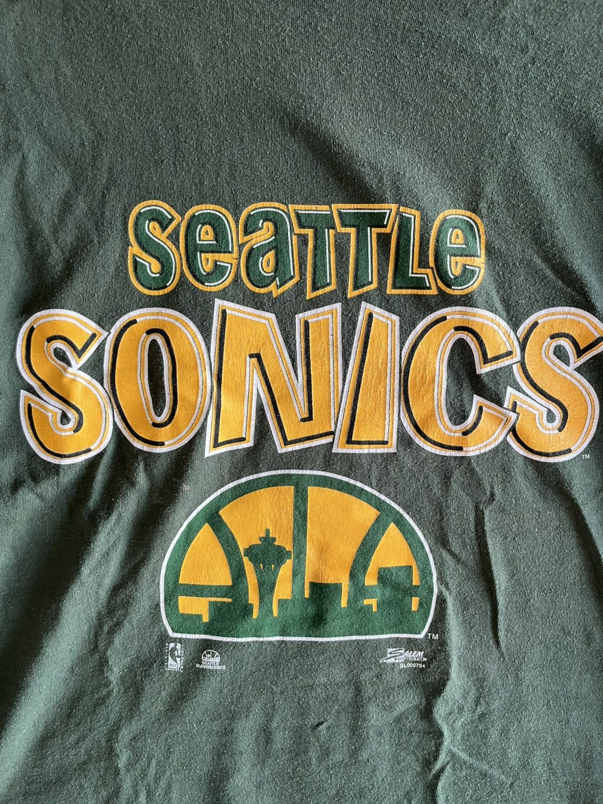 NBA Vintage NBA 90s Seattle Supersonics Tee - Size XL Size US XL / EU 56 / 4 - 2 Thumbnail