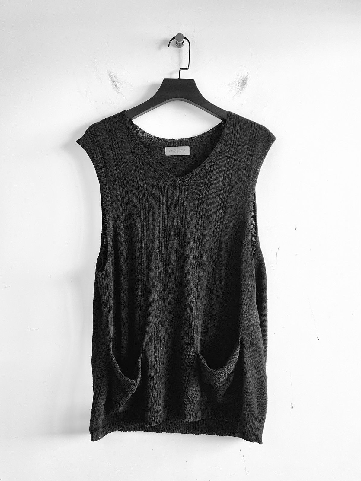 トップス Yohji Yamamoto Linen Pocket Knit Yohji Yamamoto Linen Pocket Knit