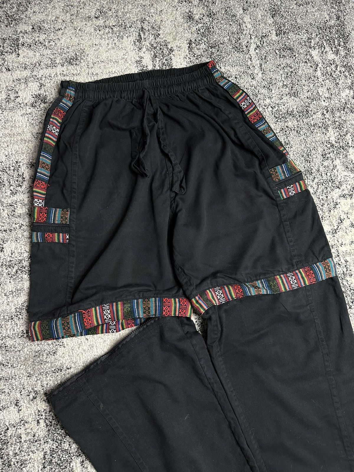 Vintage Vintage StreetWear Japan Style 2 in 1 Pants Shorts Y2k Rare Size US 33 - 4 Thumbnail