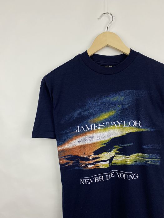 Vintage Vintage 80s James Taylor Never Die Young T-shirt