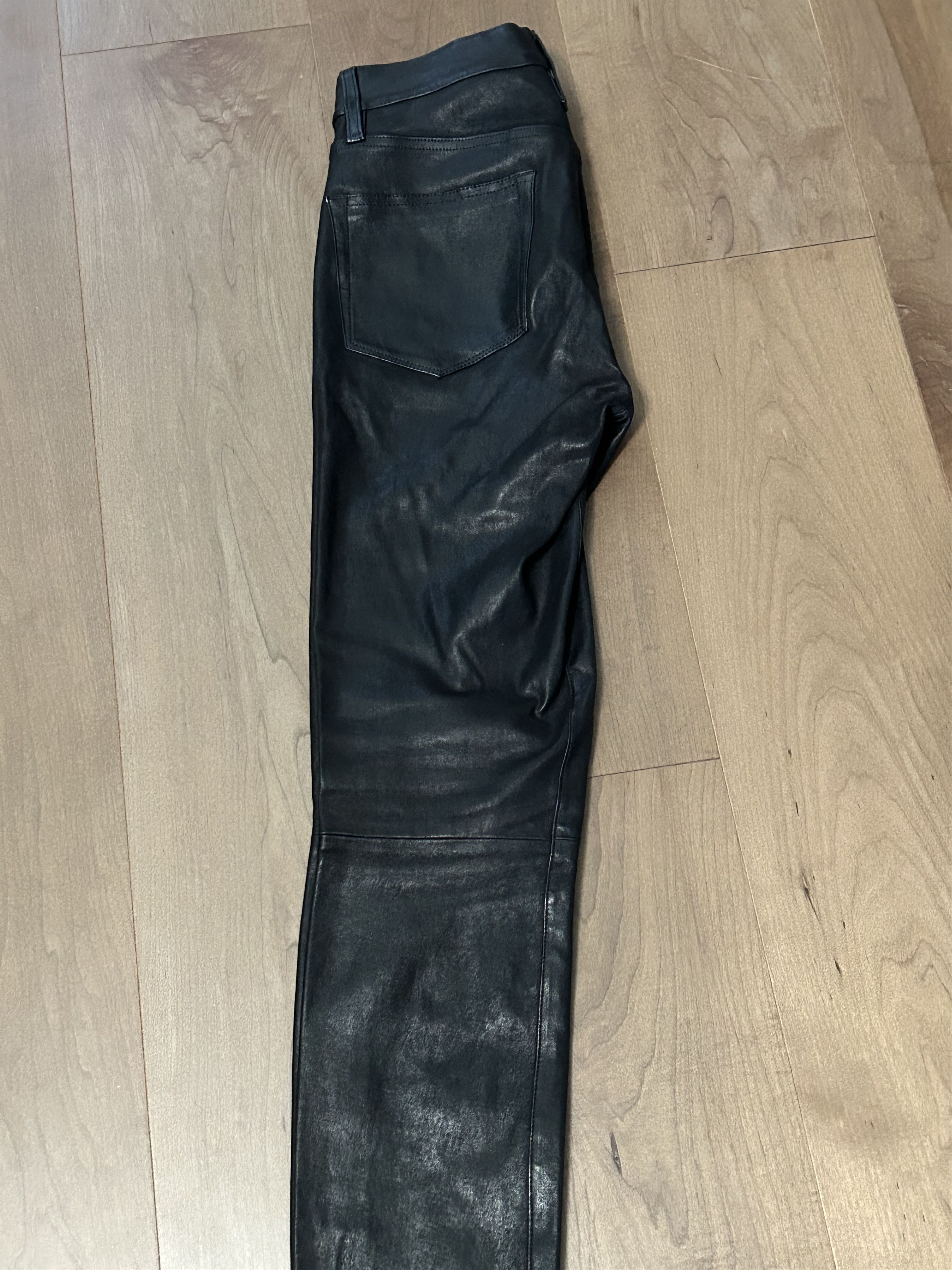 J Brand J Brand Super skinny Stretch Leather Pants - Black Size US 31 - 1 Thumbnail