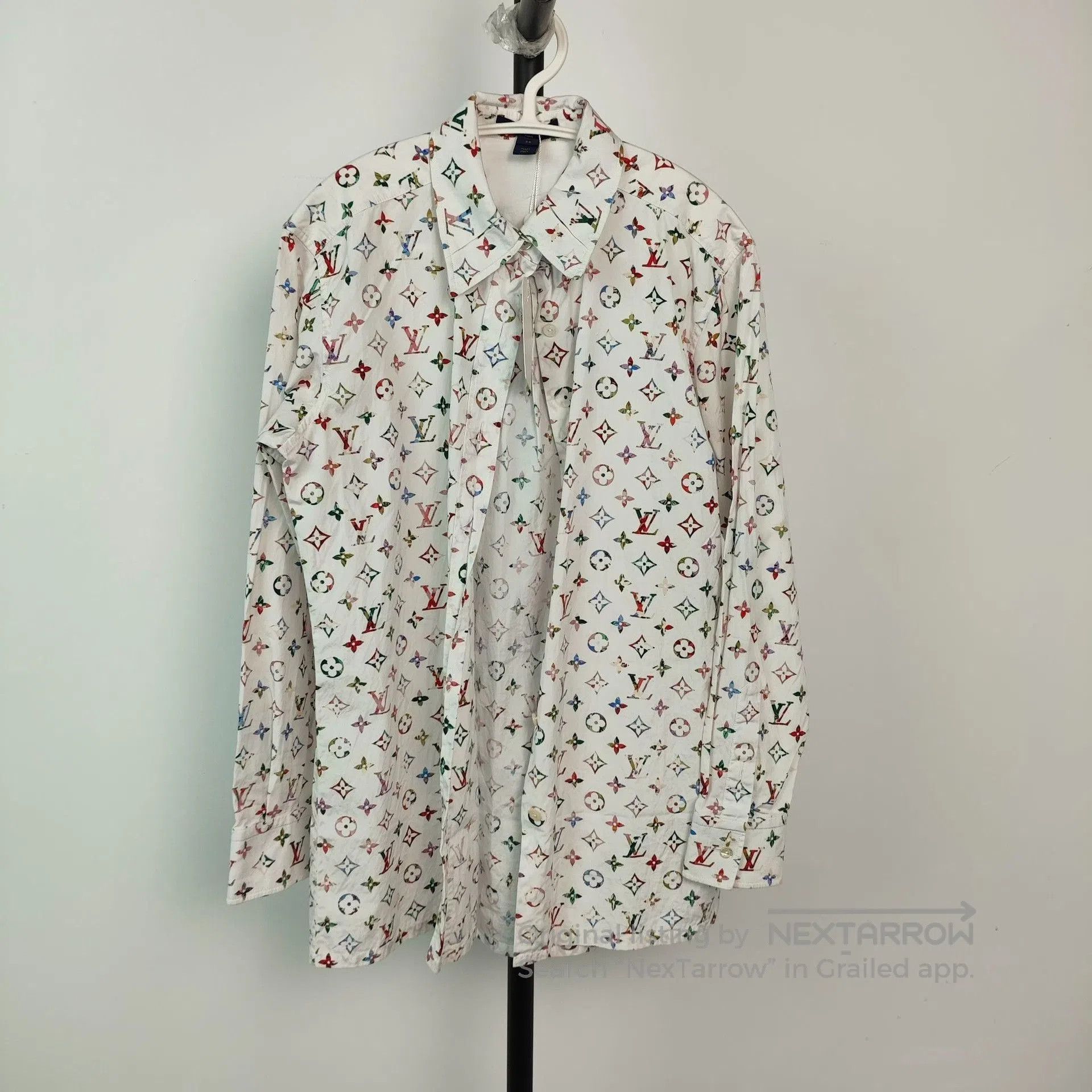 Louis Vuitton Louis Vuitton White Colorful Print Shirt. Size XXS / US 00 / IT 34 - 1 Thumbnail