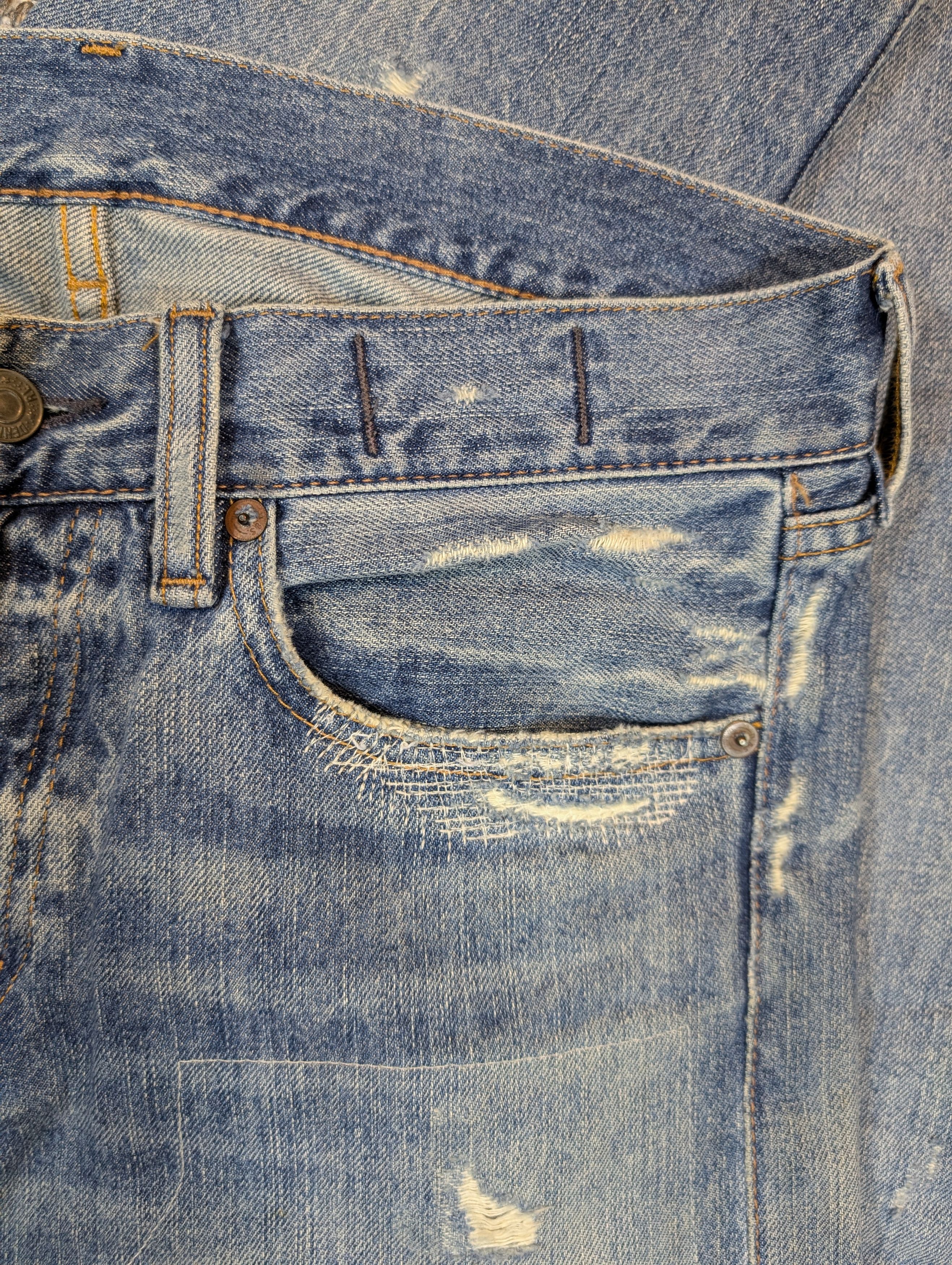 Denim & Supply Ralph Lauren Ralph Lauren Denim & Supply Washed Distressed Patched Jeans Size US 30 / EU 46 - 4 Thumbnail