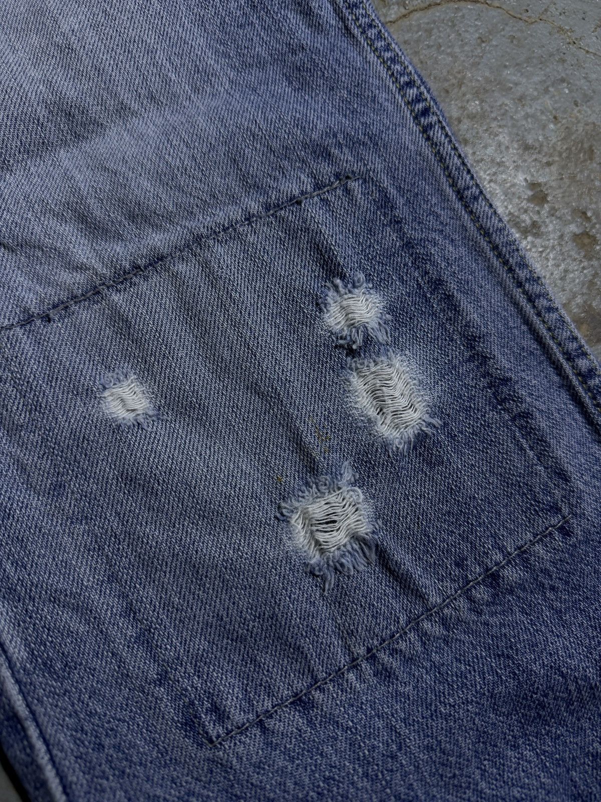 Levi's Vintage Distressed Levi’s with Patchwork Details Size US 32 / EU 48 - 5 Thumbnail