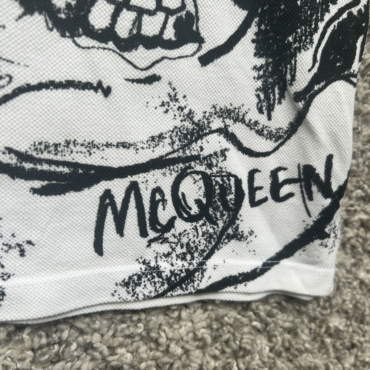 Alexander McQueen Alexander McQueen : Skull-Print Polo Shirt Size US S / EU 44-46 / 1 - 6 Thumbnail