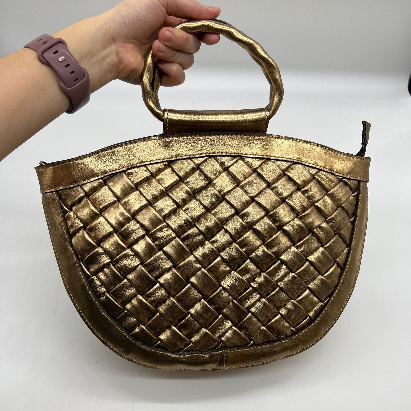 Patricia Nash Leather Ossi Satchel with Crossbody