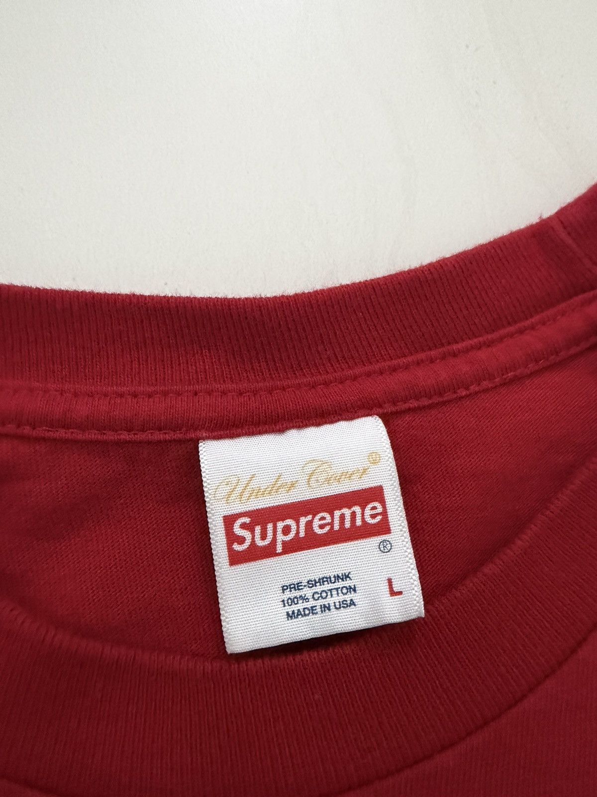 Supreme × Undercover Supreme Undercover Public Enemy LS Tee Red Large Size US L / EU 52-54 / 3 - 3 Thumbnail