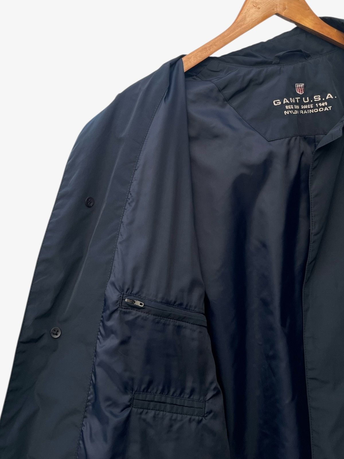 Gant Gant USA Nylon Raincoat Navy Made in Portugal Size US S / EU 44-46 / 1 - 8 Thumbnail