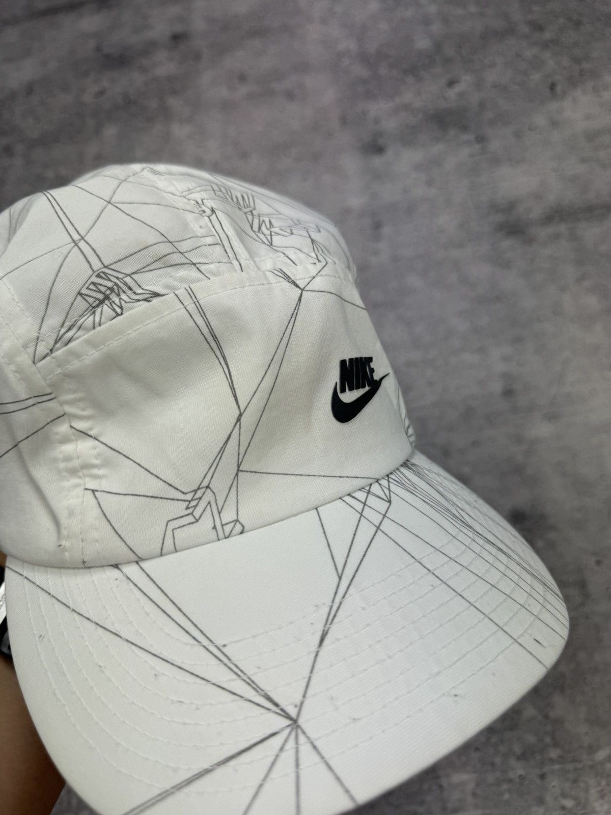 Nike × Vintage Vintage 90’s Y2K Style Nike Swoosh Logo Cap Hat S-M Size ONE SIZE - 10 Thumbnail