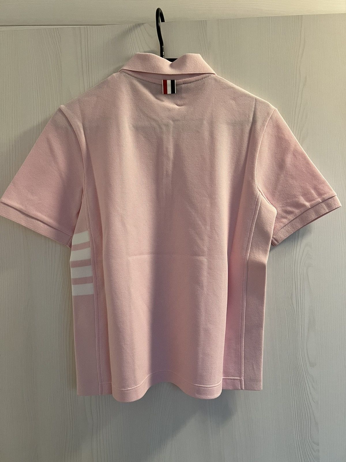 Thom Browne Short Sleeve Rib Cuff Polo W/ Engineered 4 Bar Size S / US 4 / IT 40 - 12 Thumbnail