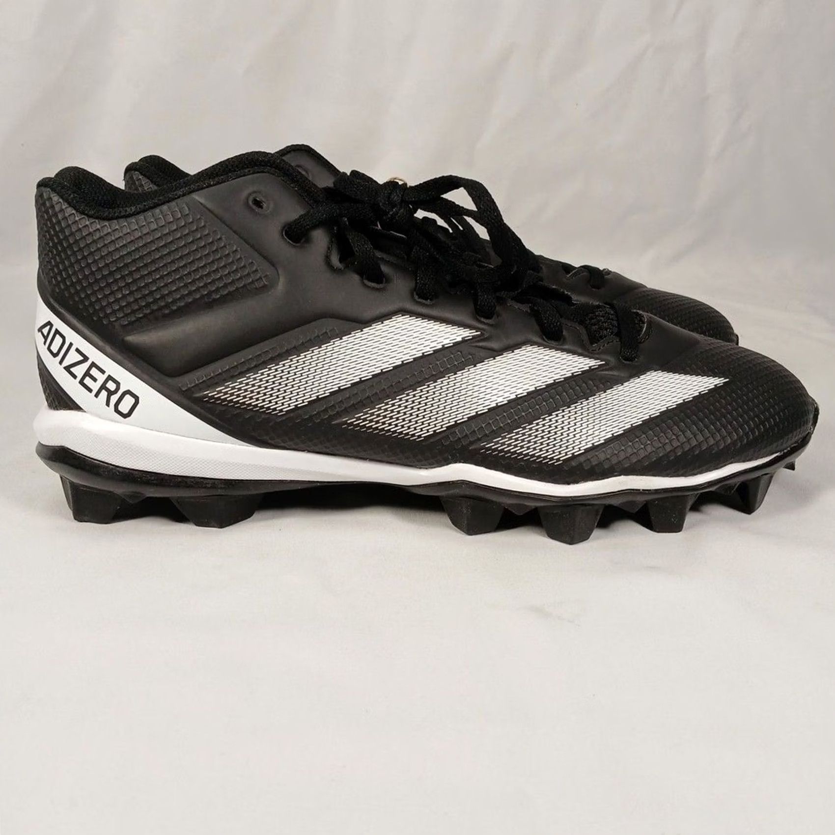 Adidas Adidas Adizero Impact 2.0 MD Mens Football Cleats Black White Size 10 New With Tags Size US 10 / EU 43 - 4 Thumbnail