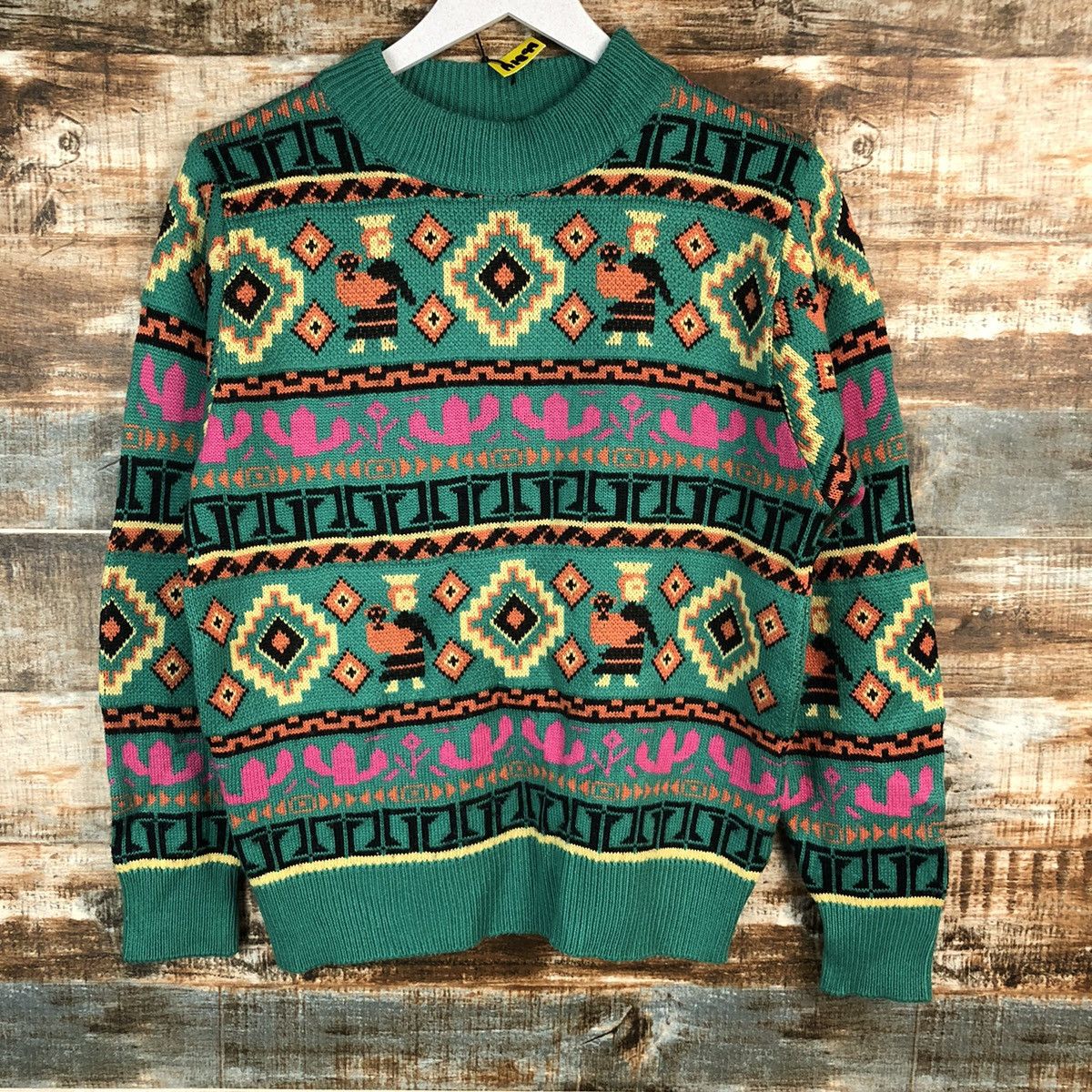 Vintage Japanese Brand art vintage Green Knitwear #A1699 Size US S / EU 44-46 / 1 - 6 Thumbnail