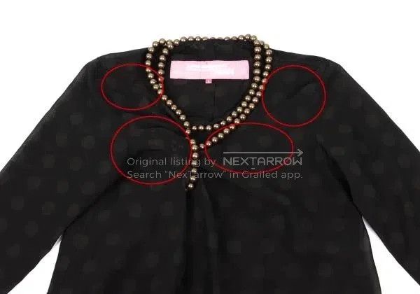 Junya Watanabe Junya Watanabe Black vintage beaded knit top Size S / US 4 / IT 40 - 4 Thumbnail