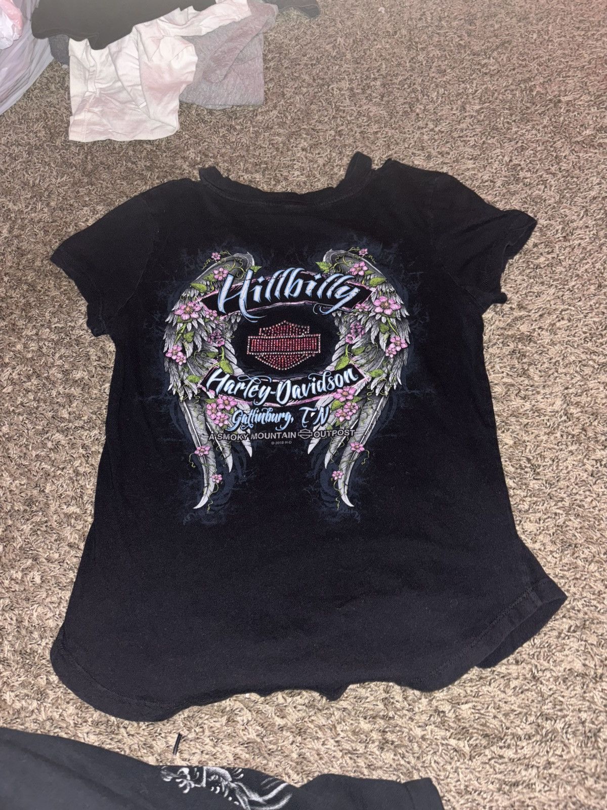 Harley Davidson Harley Davison females tank top shirt with rymestones Size M / US 6-8 / IT 42-44 - 2 Thumbnail