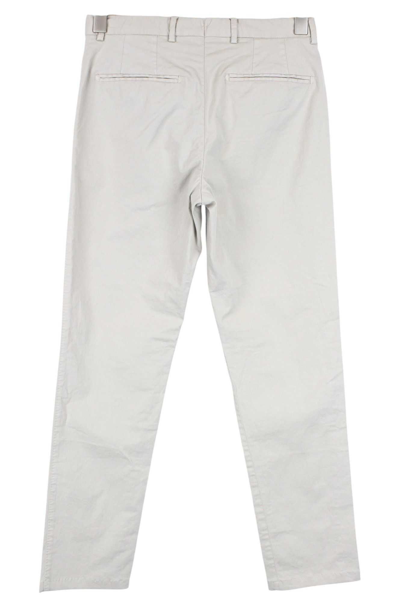 Suitsupply PORTO NOVO UK26R Cotton Ecru Brown Trousers 66530 Size US 26 / EU 42 - 2 Thumbnail