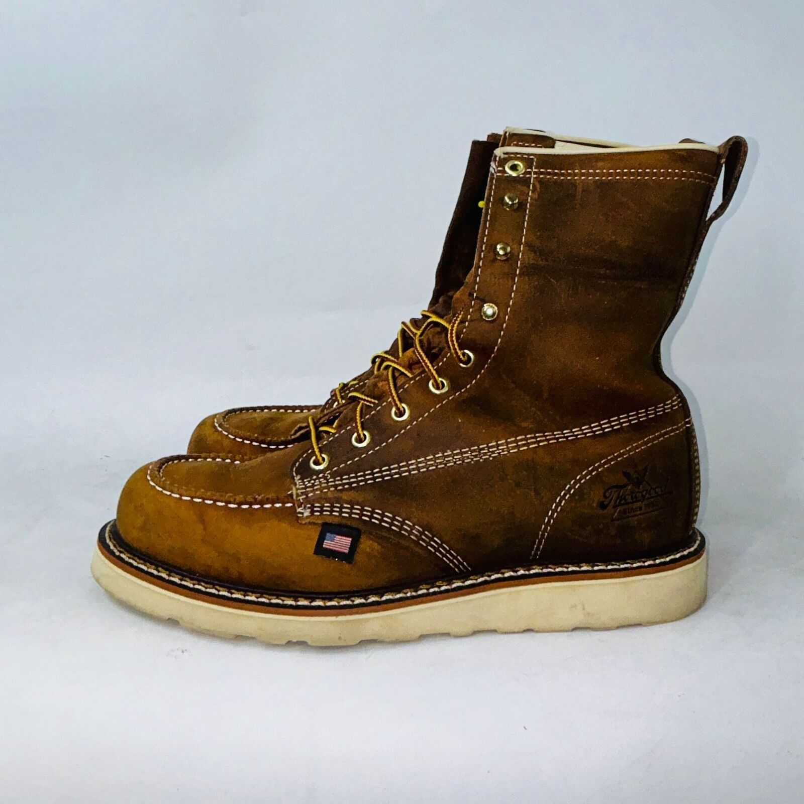 Thorogood THOROGOOD MENS 8" TOE COMFORTABLE MOC" WORK BOOT SIZE 9.5EE Size US 9.5 / EU 42-43 - 4 Thumbnail