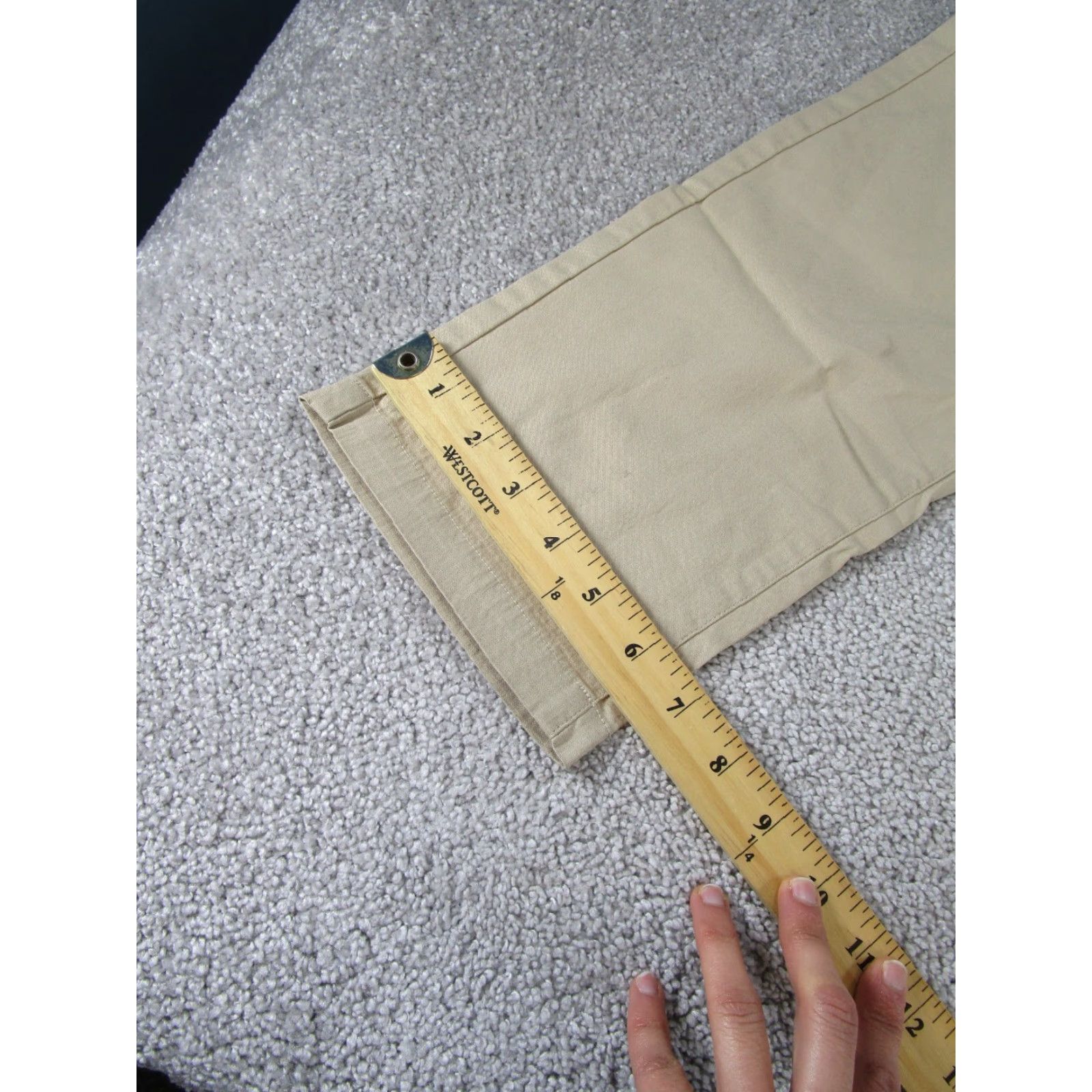 Vintage Birddogs Pants Mens 34 Beige Khaki Lightweight Cotton/Nylon Slim Taper 34X31 Size US 34 / EU 50 - 7 Thumbnail
