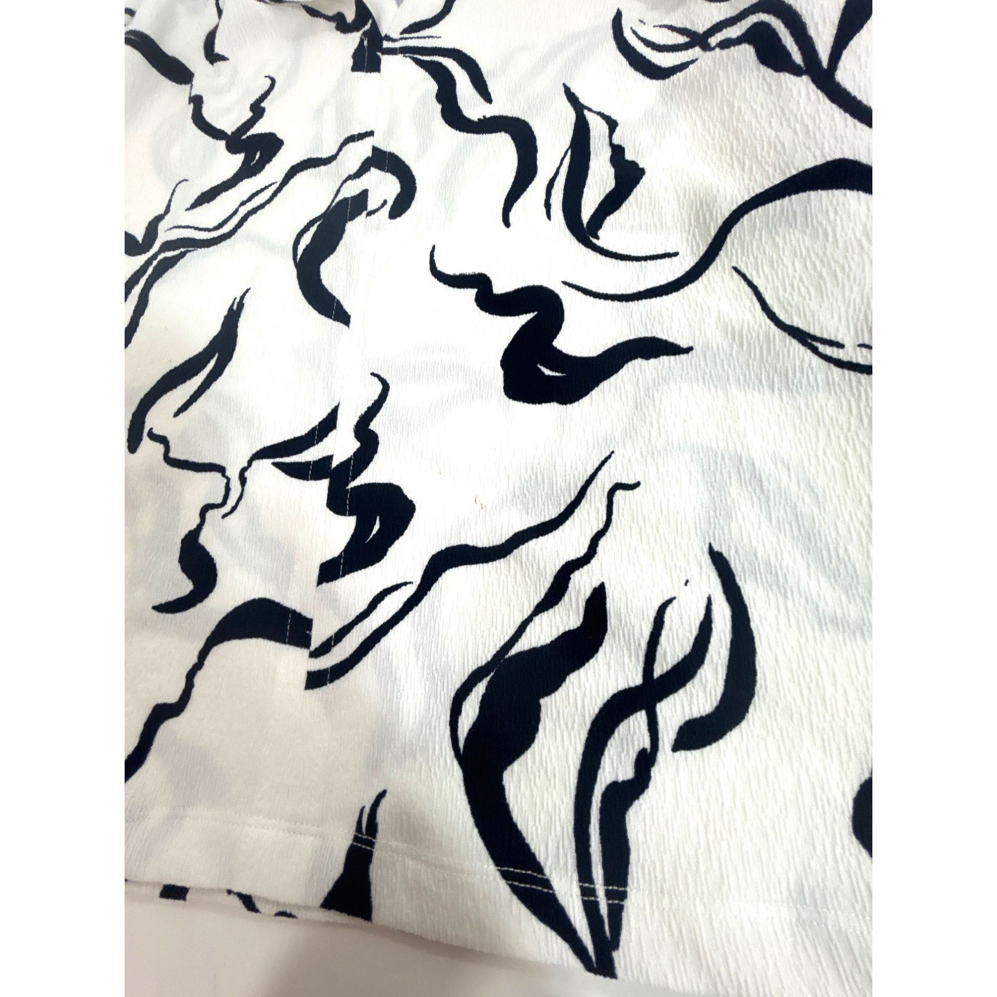 Other FDJ French Dressing Jeans Tunic Top XL White Navy Abstract P Size XL / US 12-14 / IT 48-50 - 10 Thumbnail